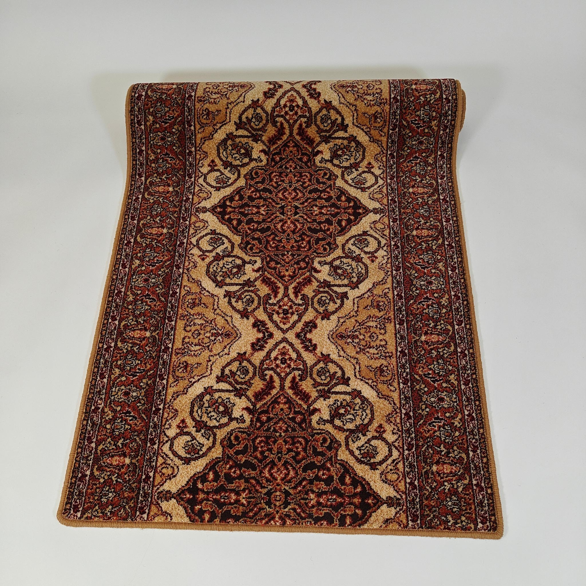 Leyla Oriental Wool rug Roll - Amber