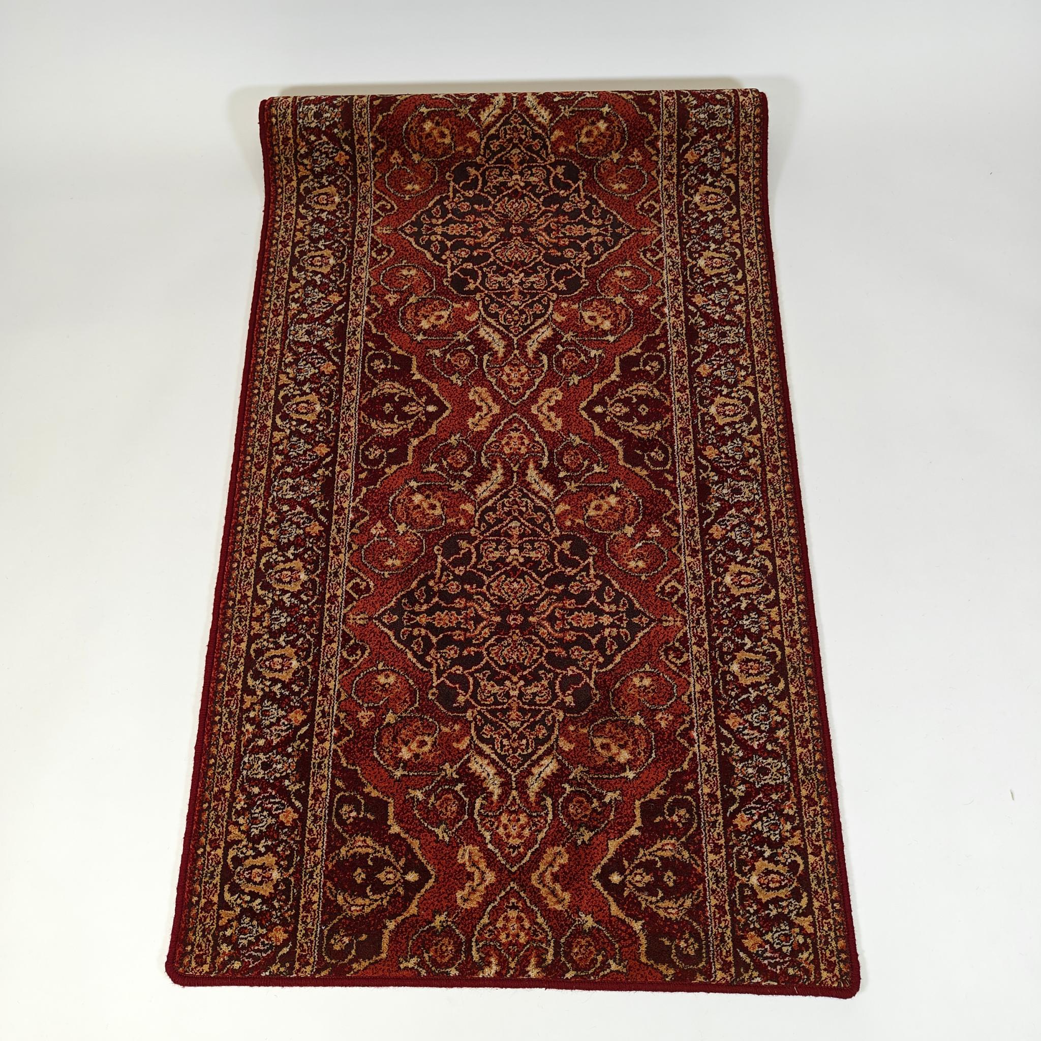 Leyla Oriental Wool rug roll - red
