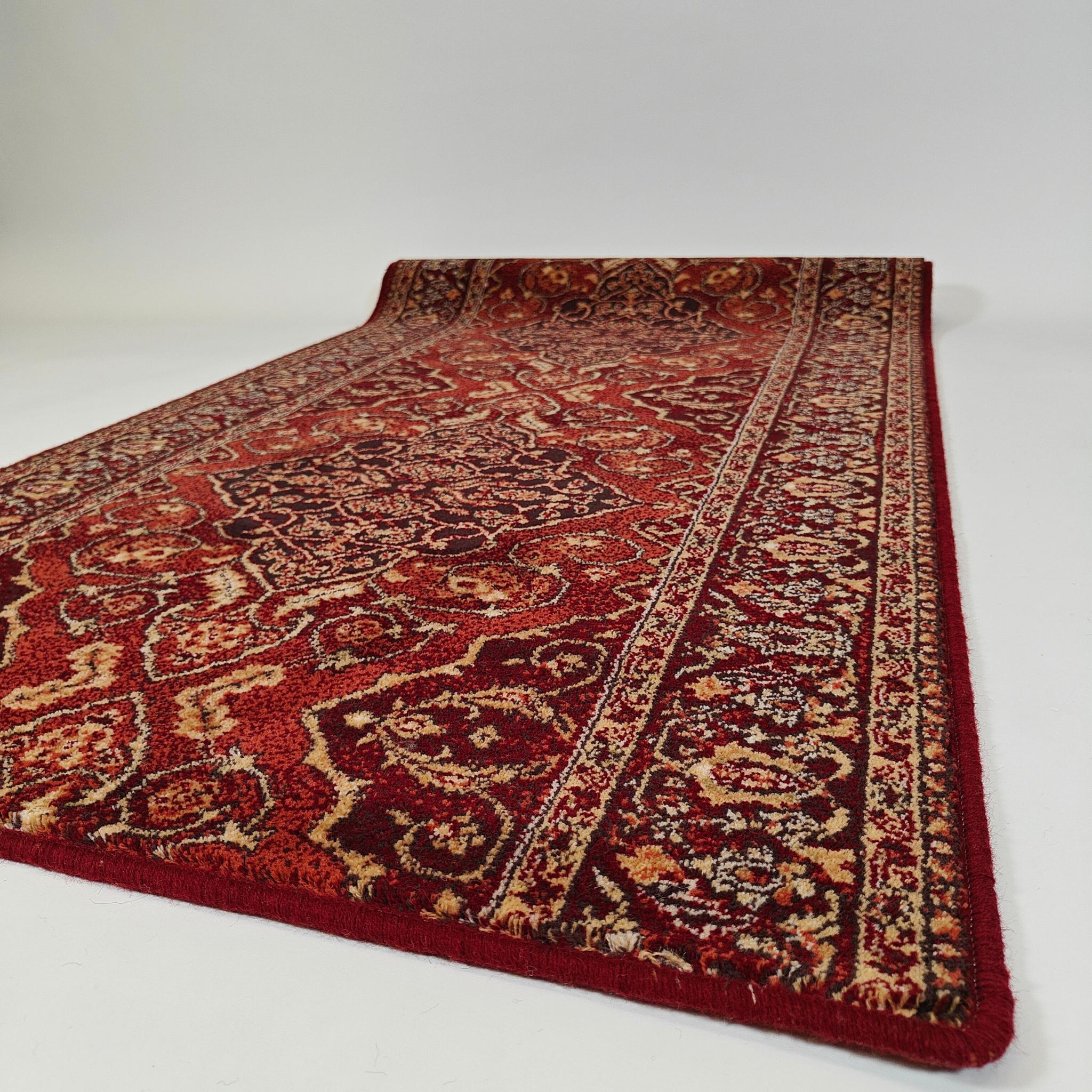 Leyla Oriental Wool rug roll - red