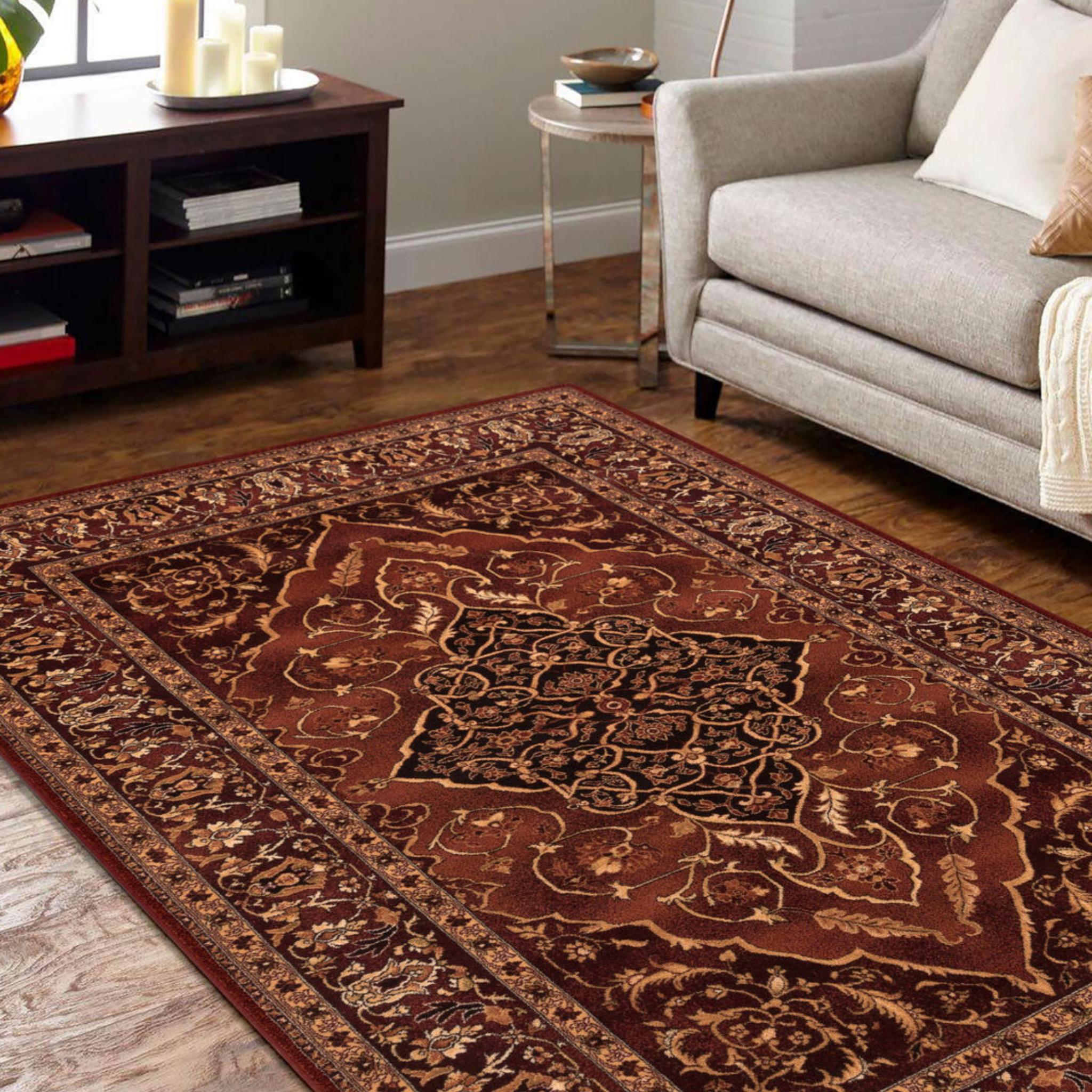 Leyla Wool rug - red