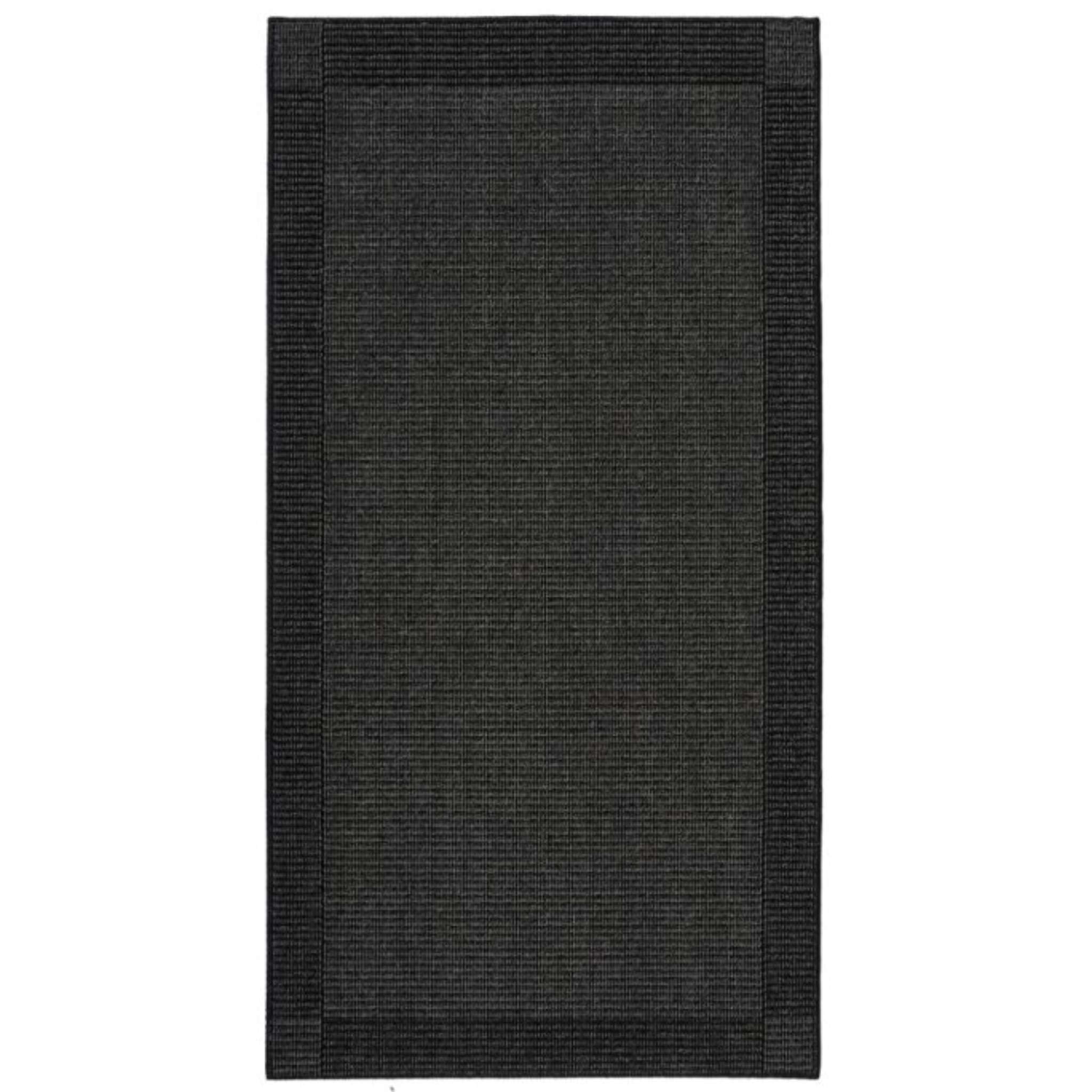 Lino kumipohjainen matto - Musta