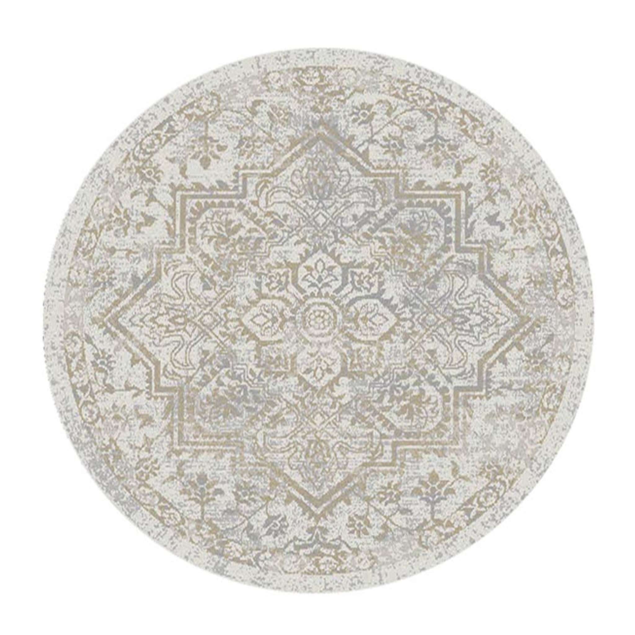 Luna Oriental Pile rug - white-beige