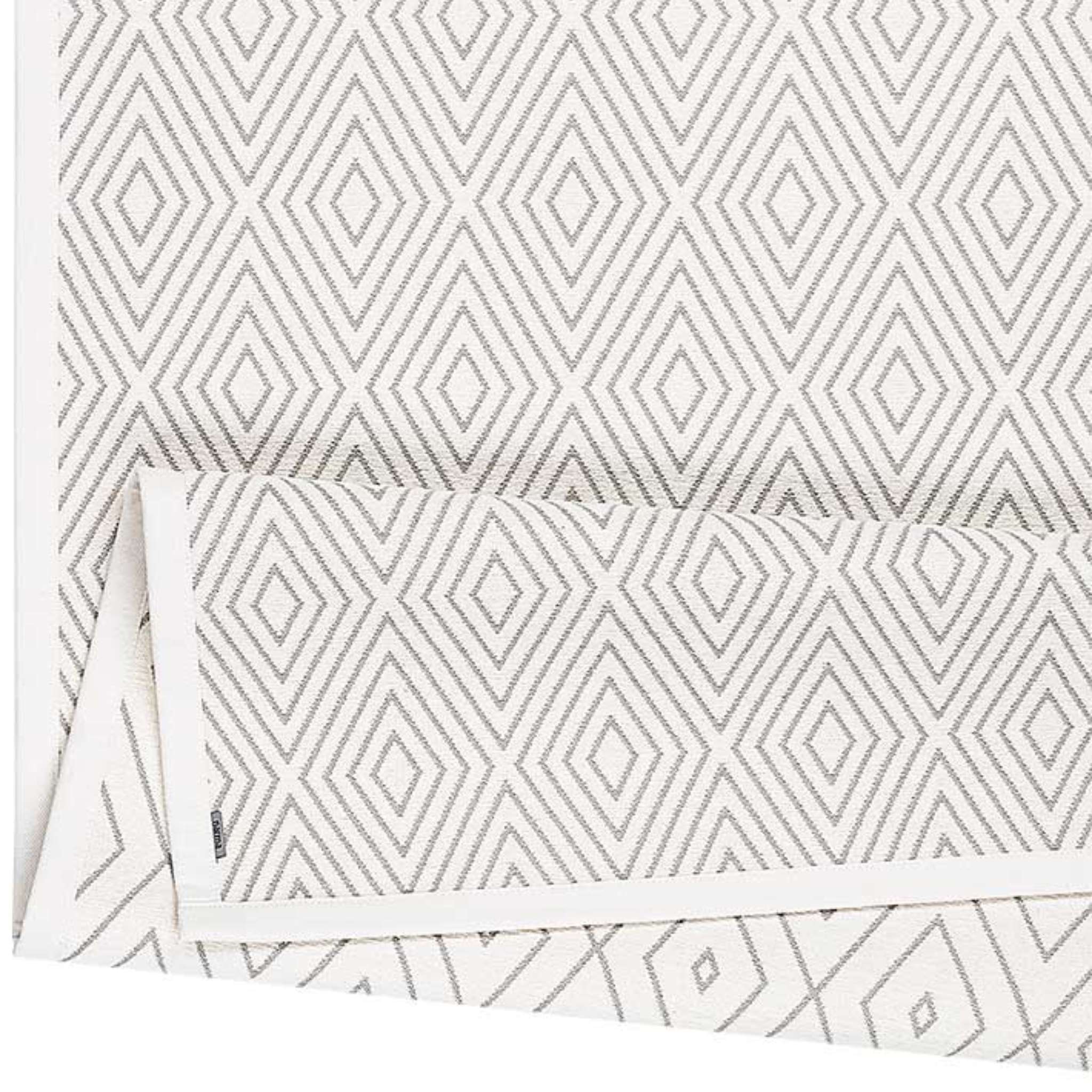 Narma KUNINGA double-sided Cotton rug - White