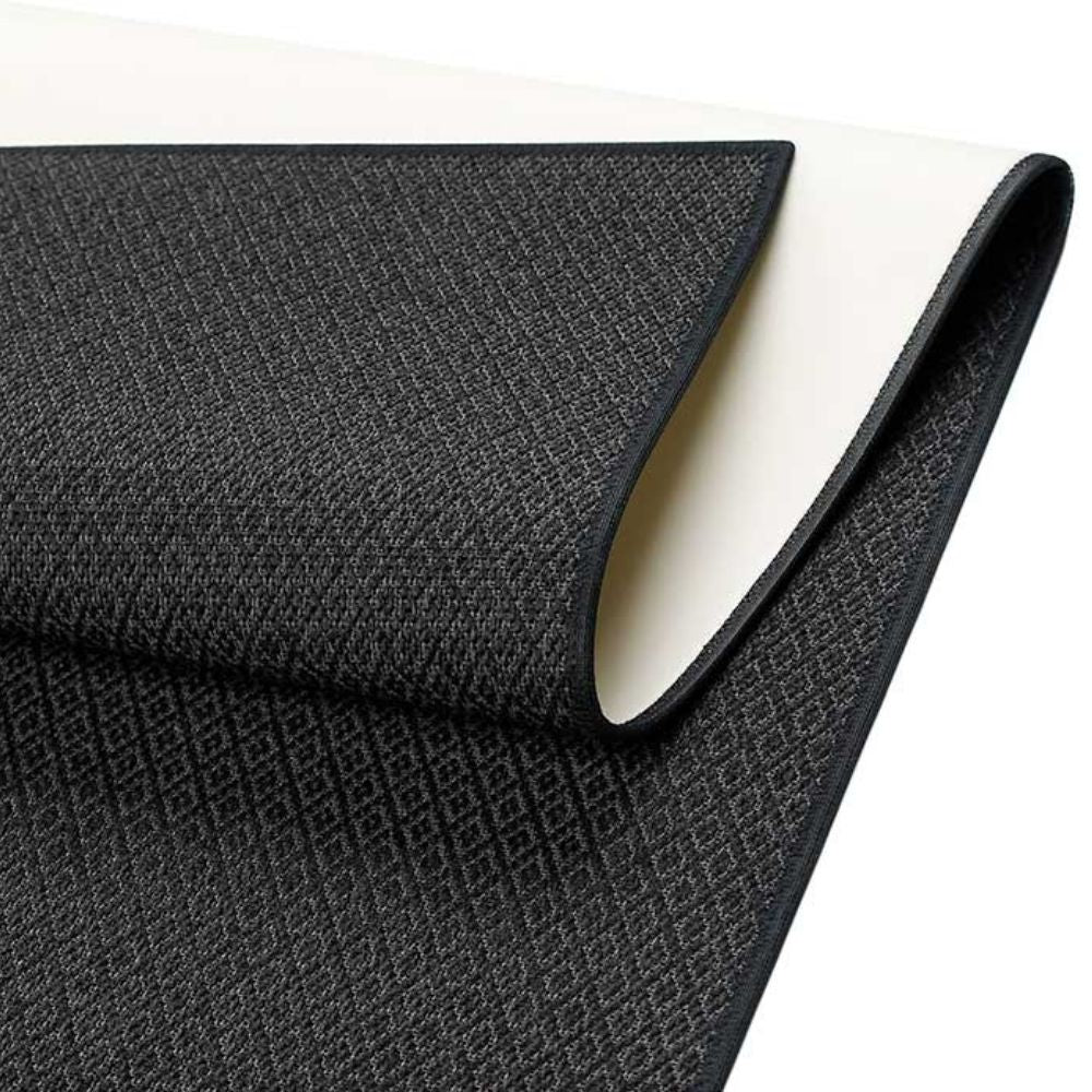 Narma BELLO sileäksi kudottu matto - musta.