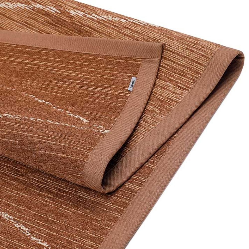 Narma KAURI double-sided Cotton rug - dark brown