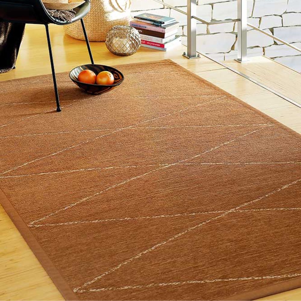 Narma KAURI double-sided Cotton rug - dark brown