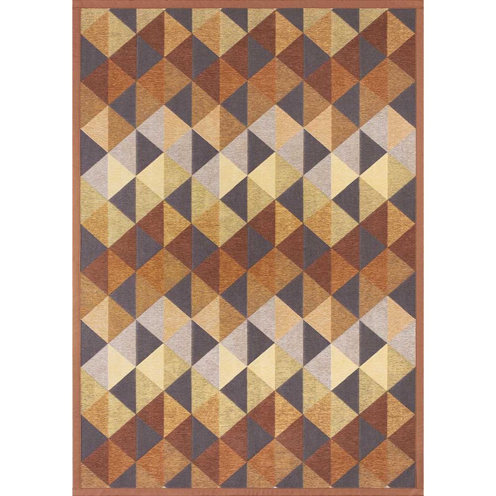 Narma KIVA double-sided Cotton rug - beige/dark brown
