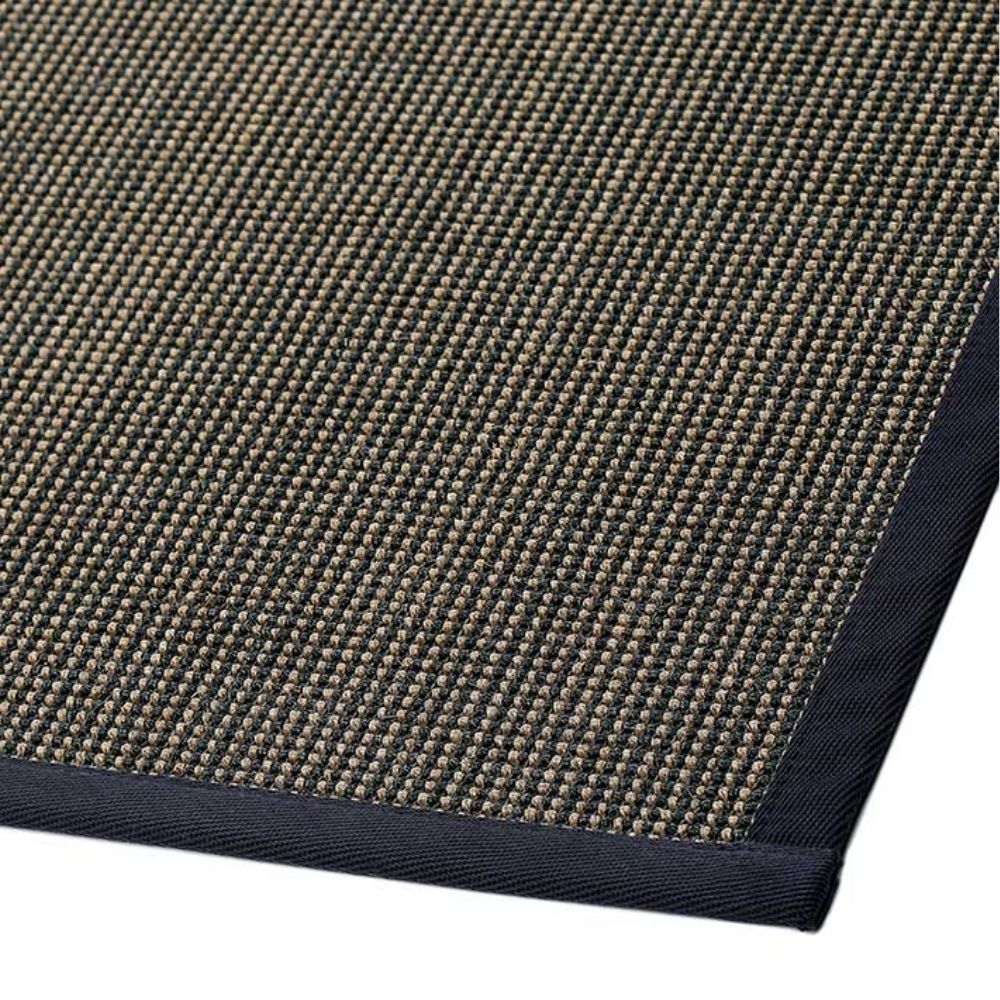 Narma Livos Sisal Rug, Custom Size - black/brown