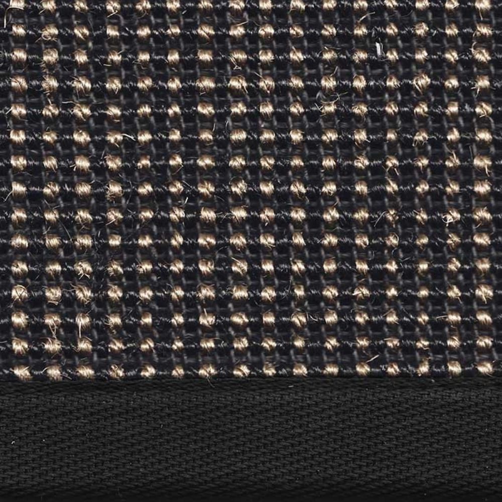 Narma Livos Sisal Rug, Custom Size - black/brown