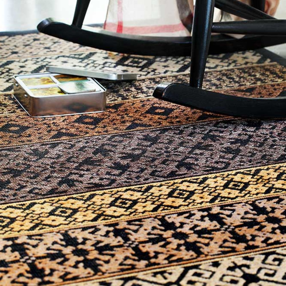 Narma TIDRIKU double-sided Cotton rug - gold