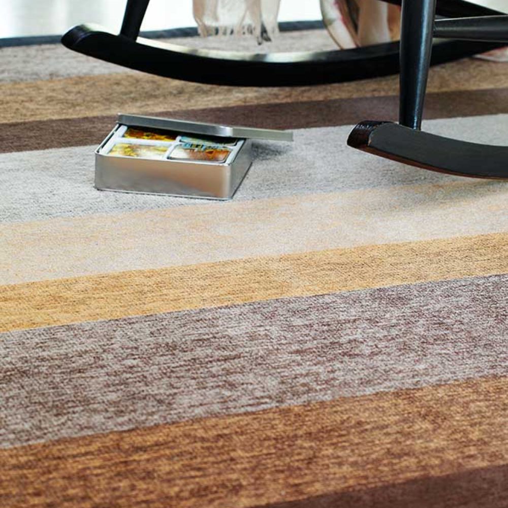 Narma TIDRIKU double-sided Cotton rug - gold