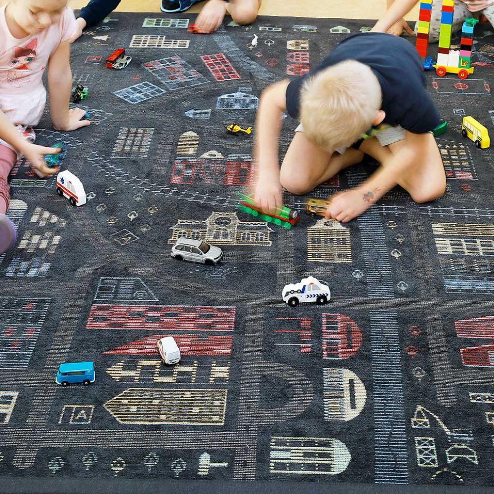 Narma ÜLEJÕE kaksipuolinen puuvillamatto - tummanharmaa