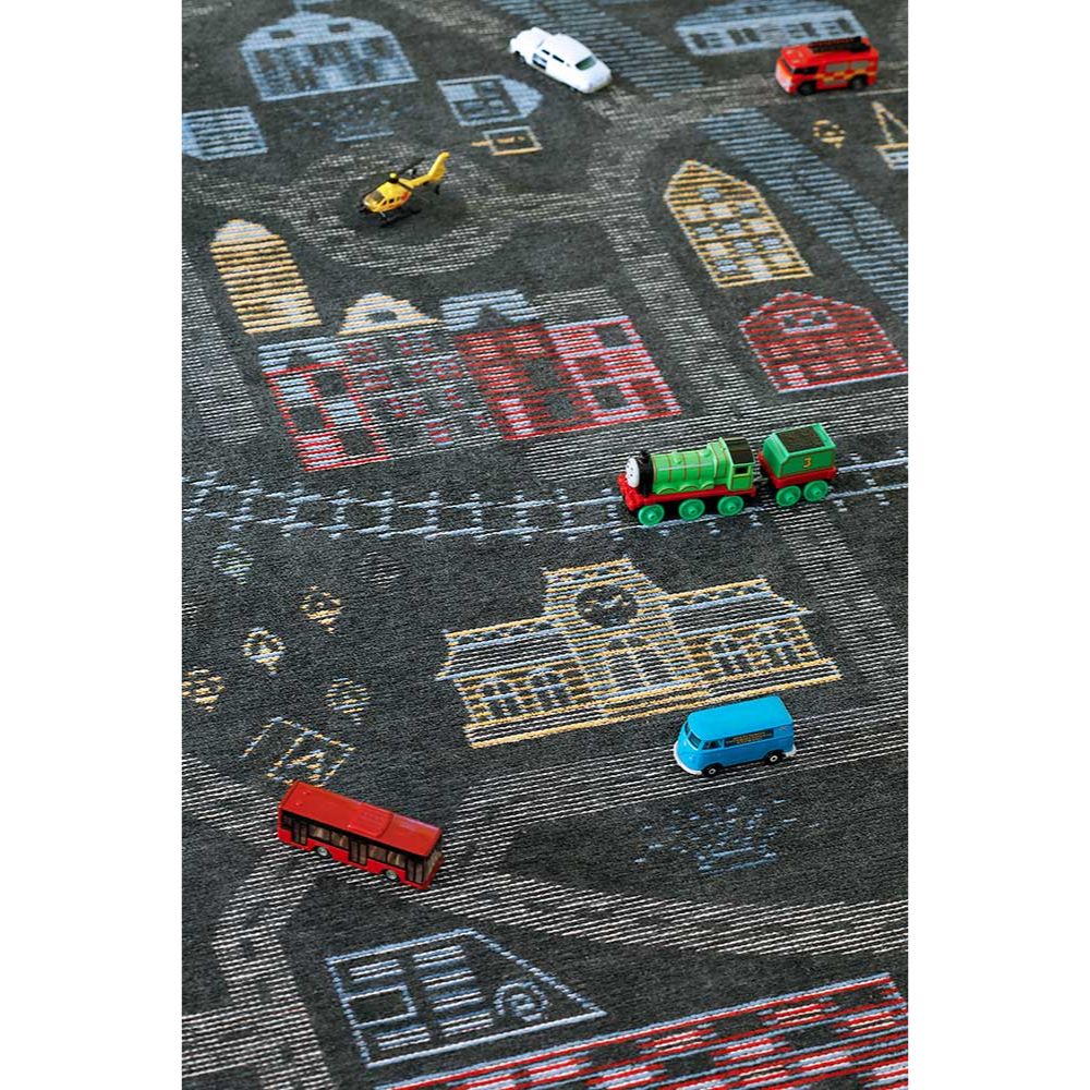 Narma ÜLEJÕE kaksipuolinen puuvillamatto - tummanharmaa