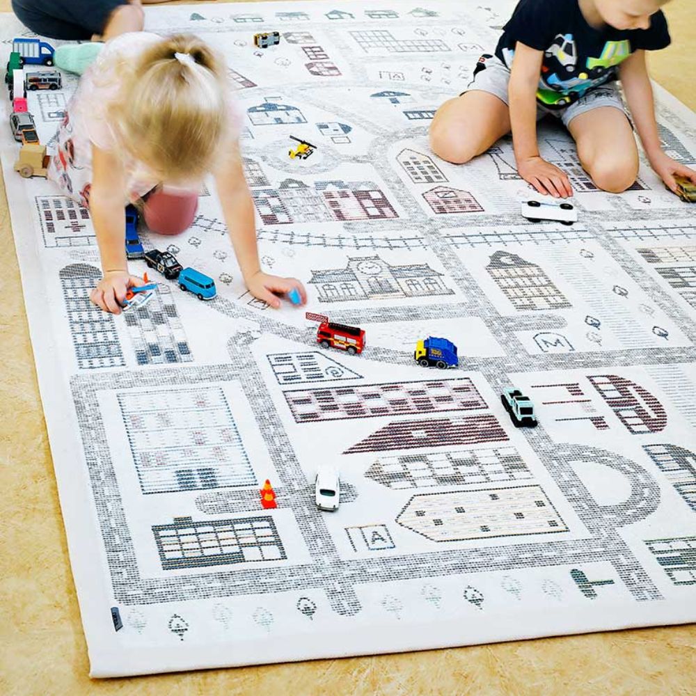 Narma ÜLEJÕE kaksipuolinen puuvillamatto - valkoinen