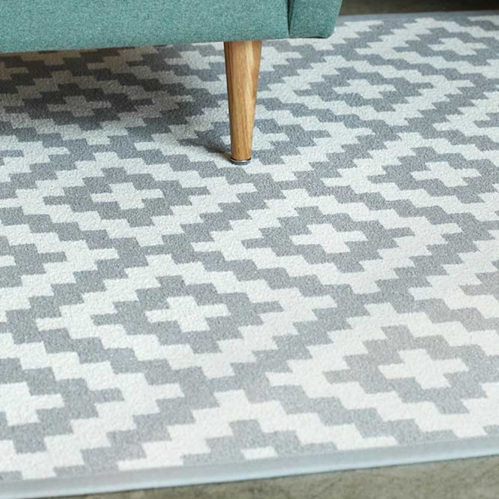 Narma VIKI double-sided Cotton rug - silver