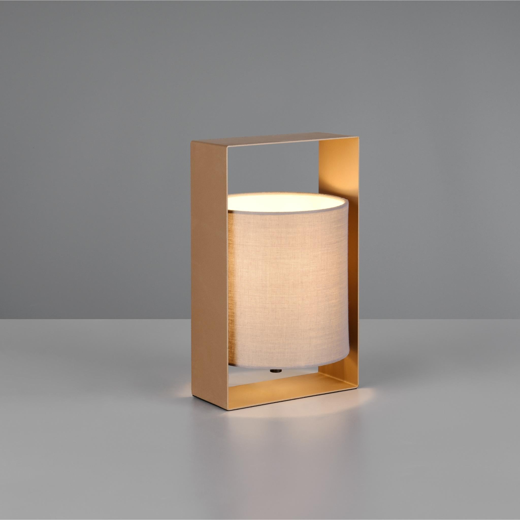 TRIO Pail table lamp - coffee brown