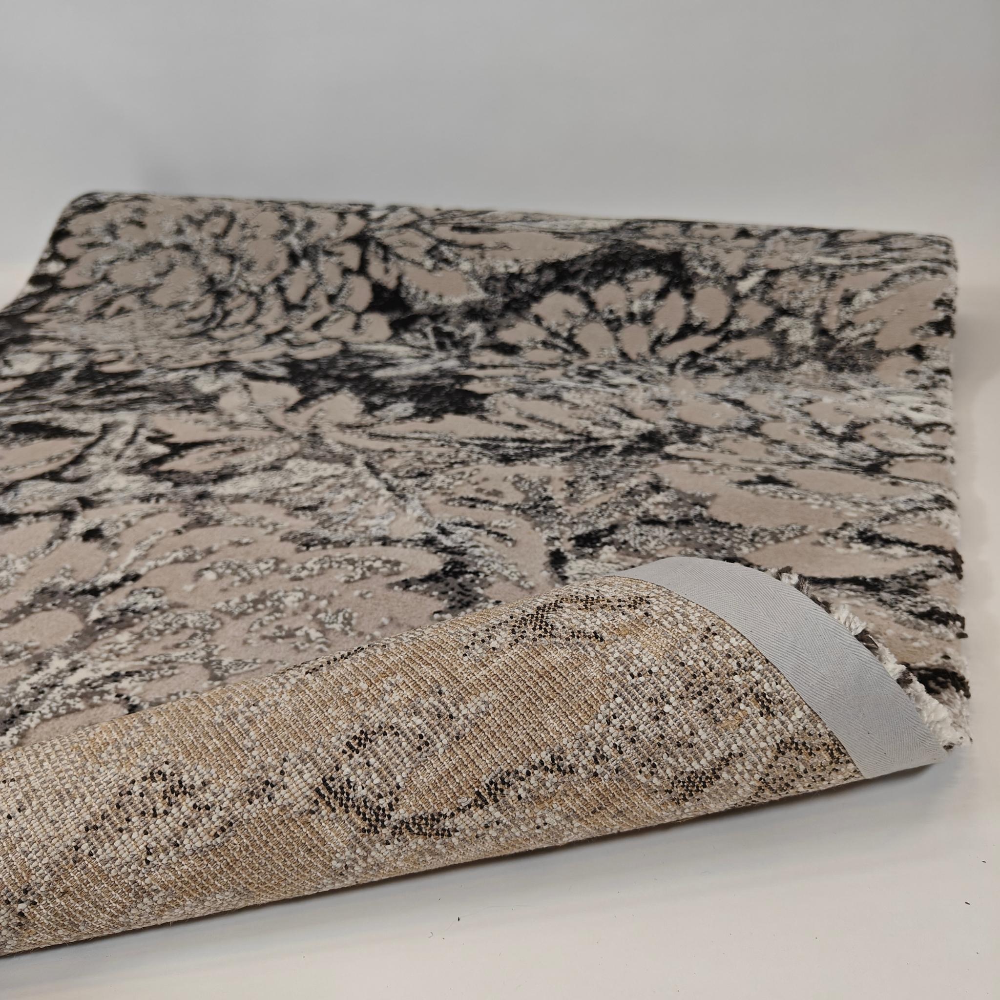 Peony low pile Rug - beige/gray