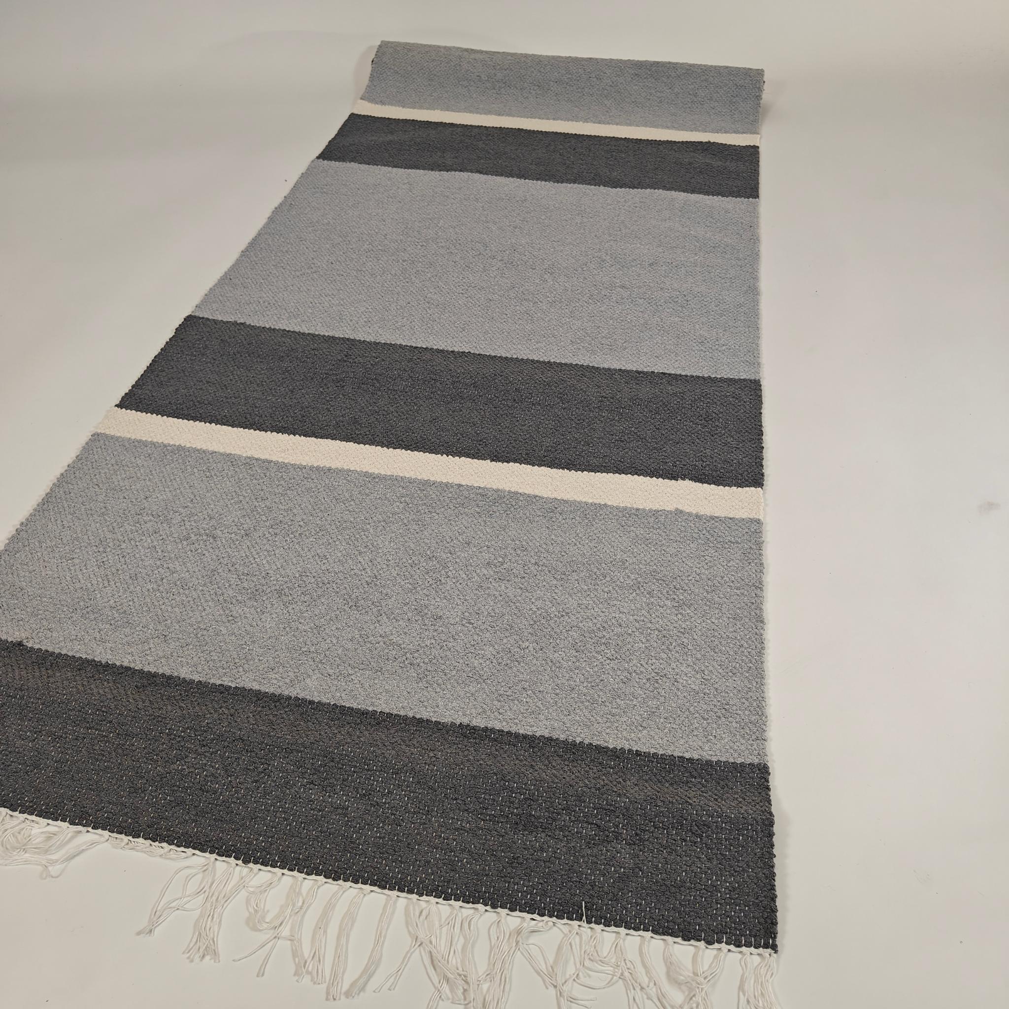 Pihatie Cotton rug Custom Size - gray