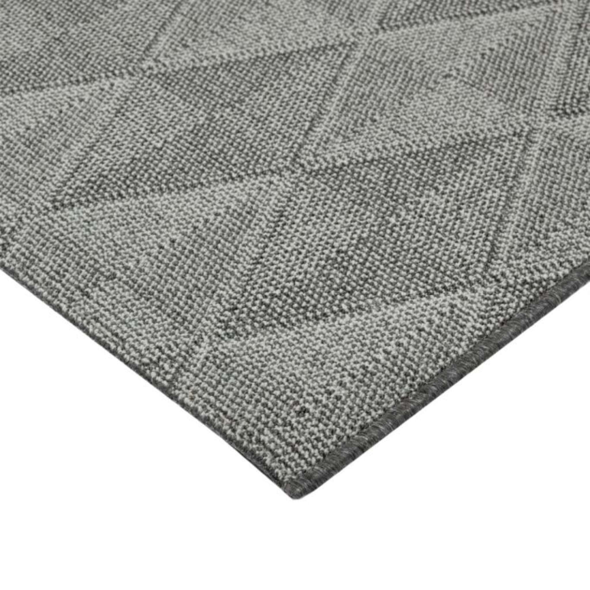 Polar kumipohjainen matto - Tummanharmaa