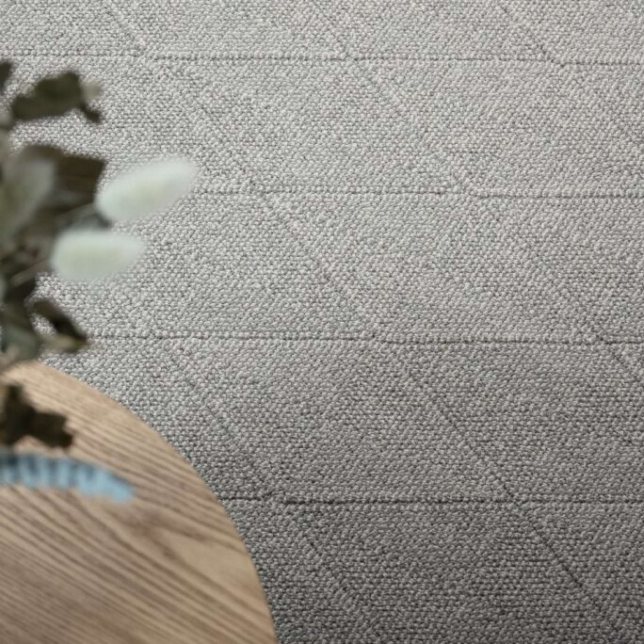 Polar kumipohjainen matto - Vaaleanharmaa