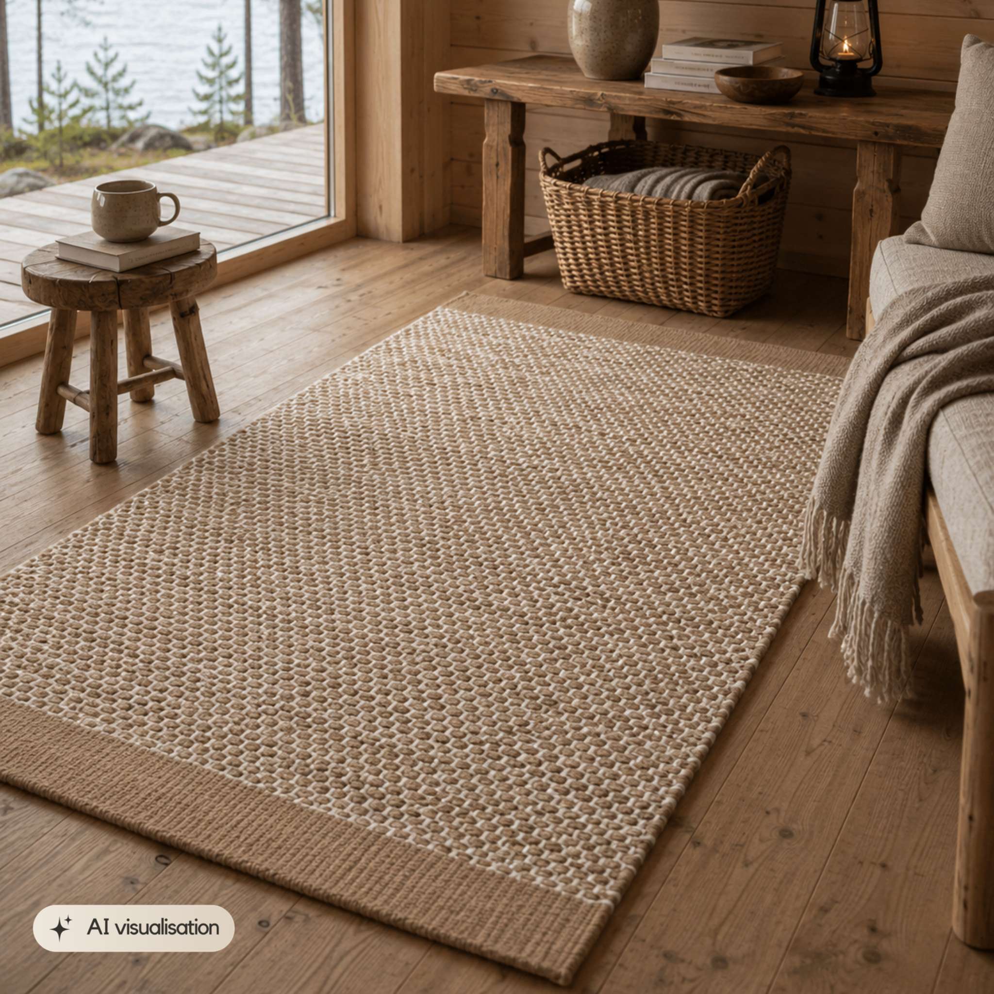 Pouta Cotton rug - Beige
