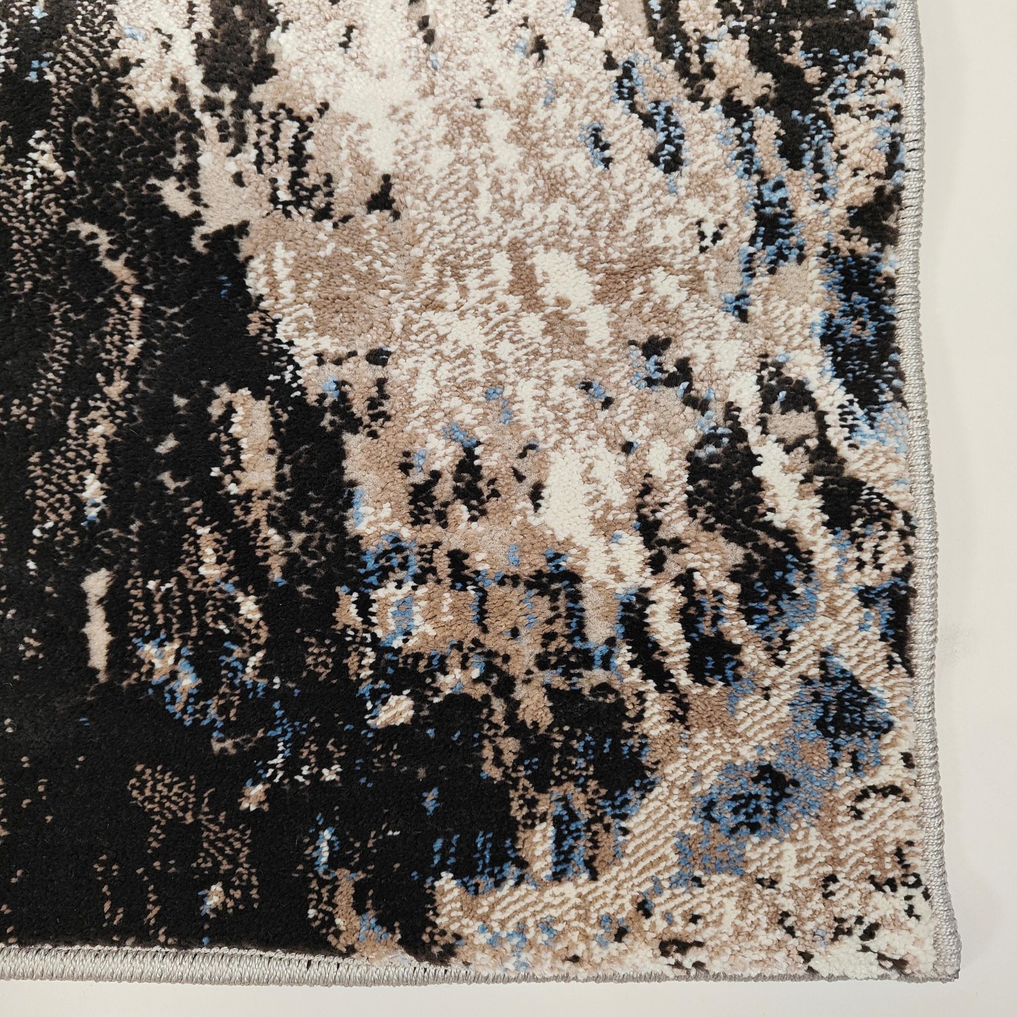 Ripol low pile Rug - beige/blue