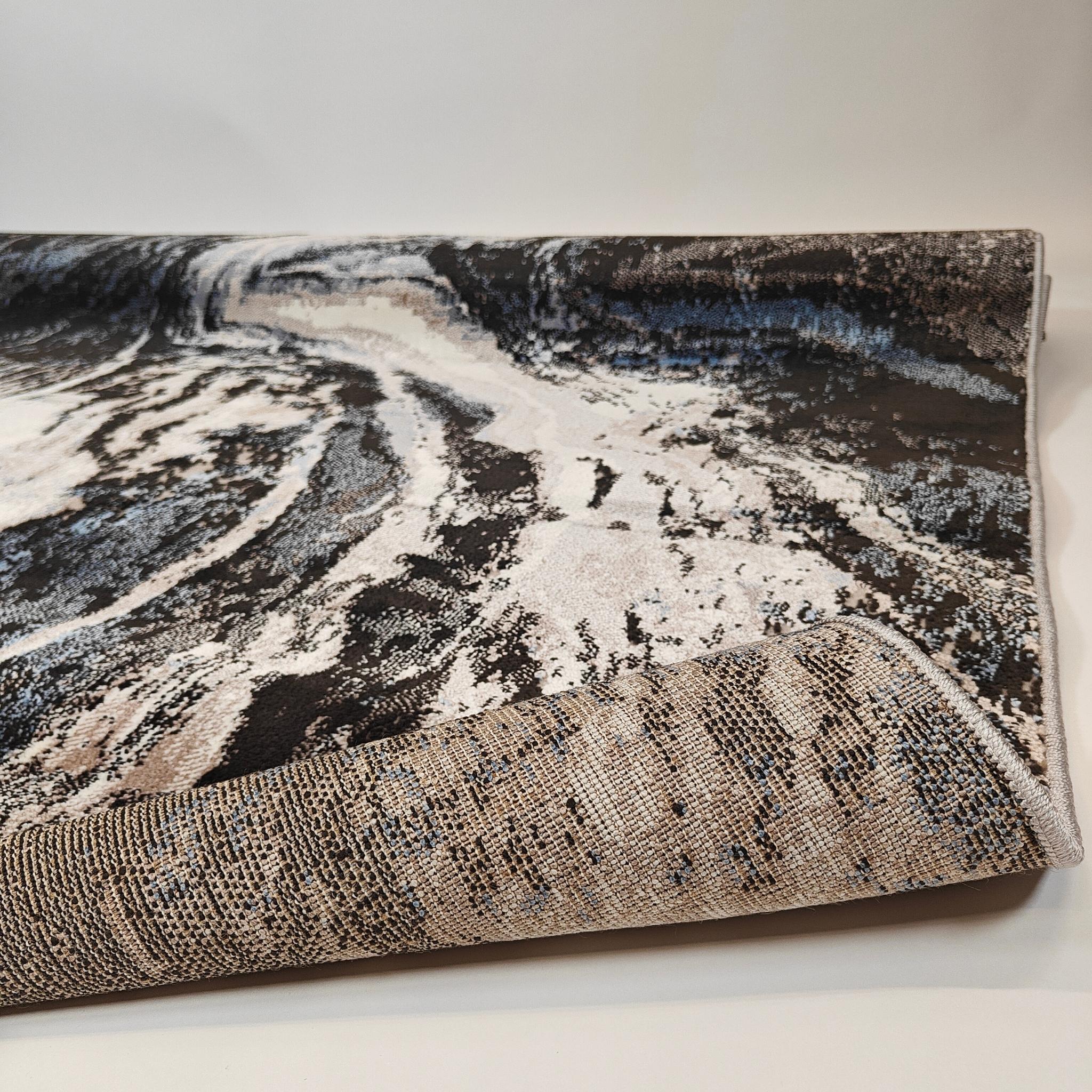 Ripol low pile Rug - beige/blue