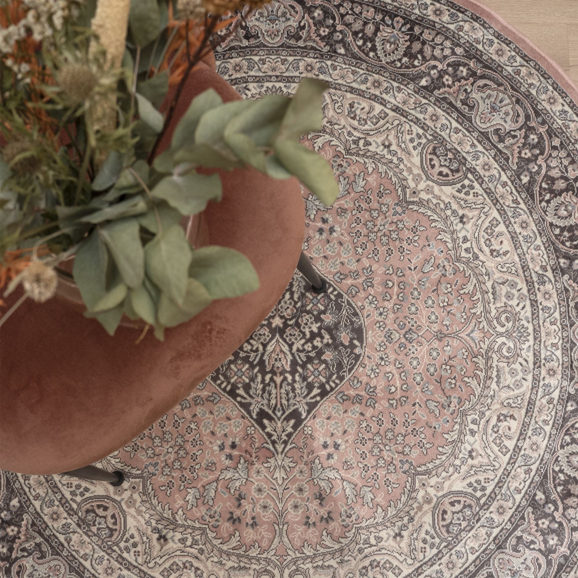 Royal viscose rug - pink