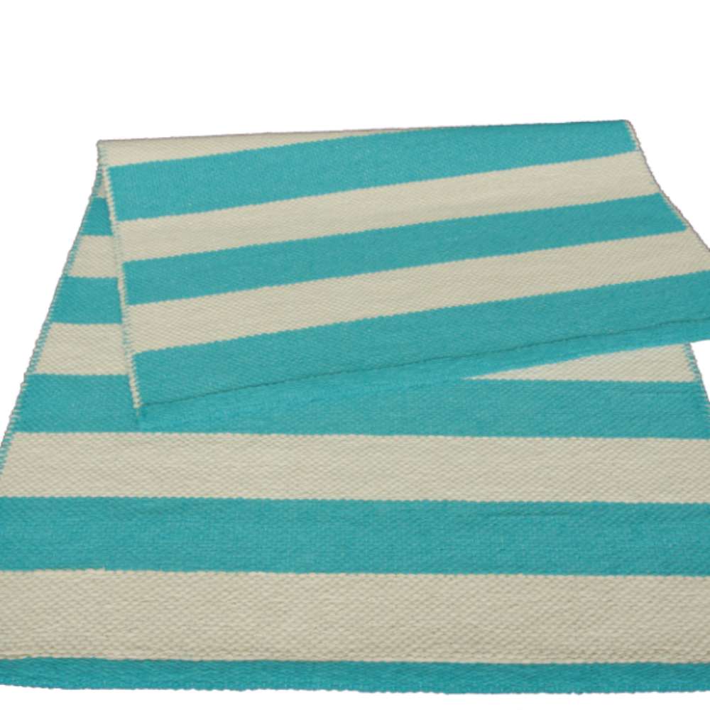 SEBRA Cotton rug - turquoise