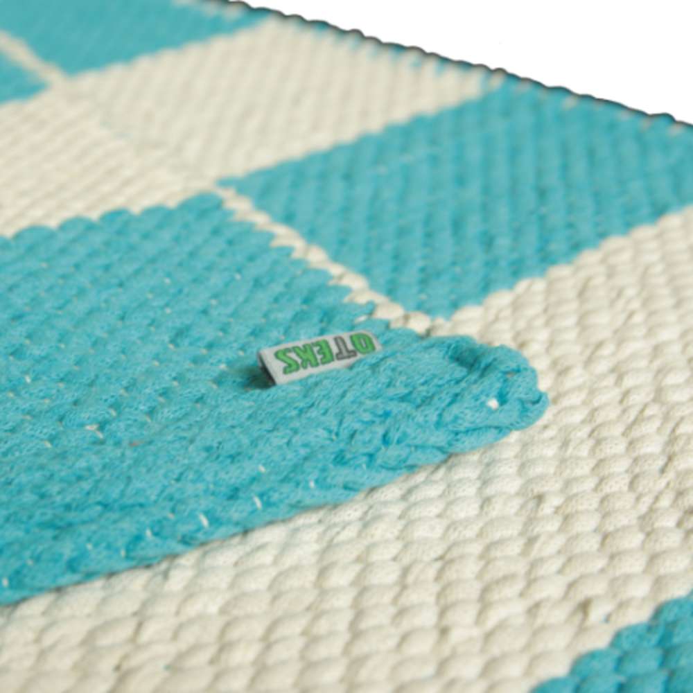 SEBRA Cotton rug - turquoise