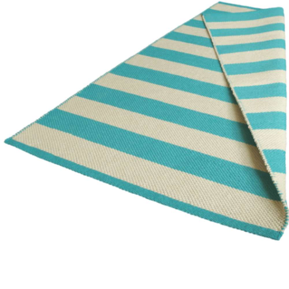 SEBRA Cotton rug - turquoise