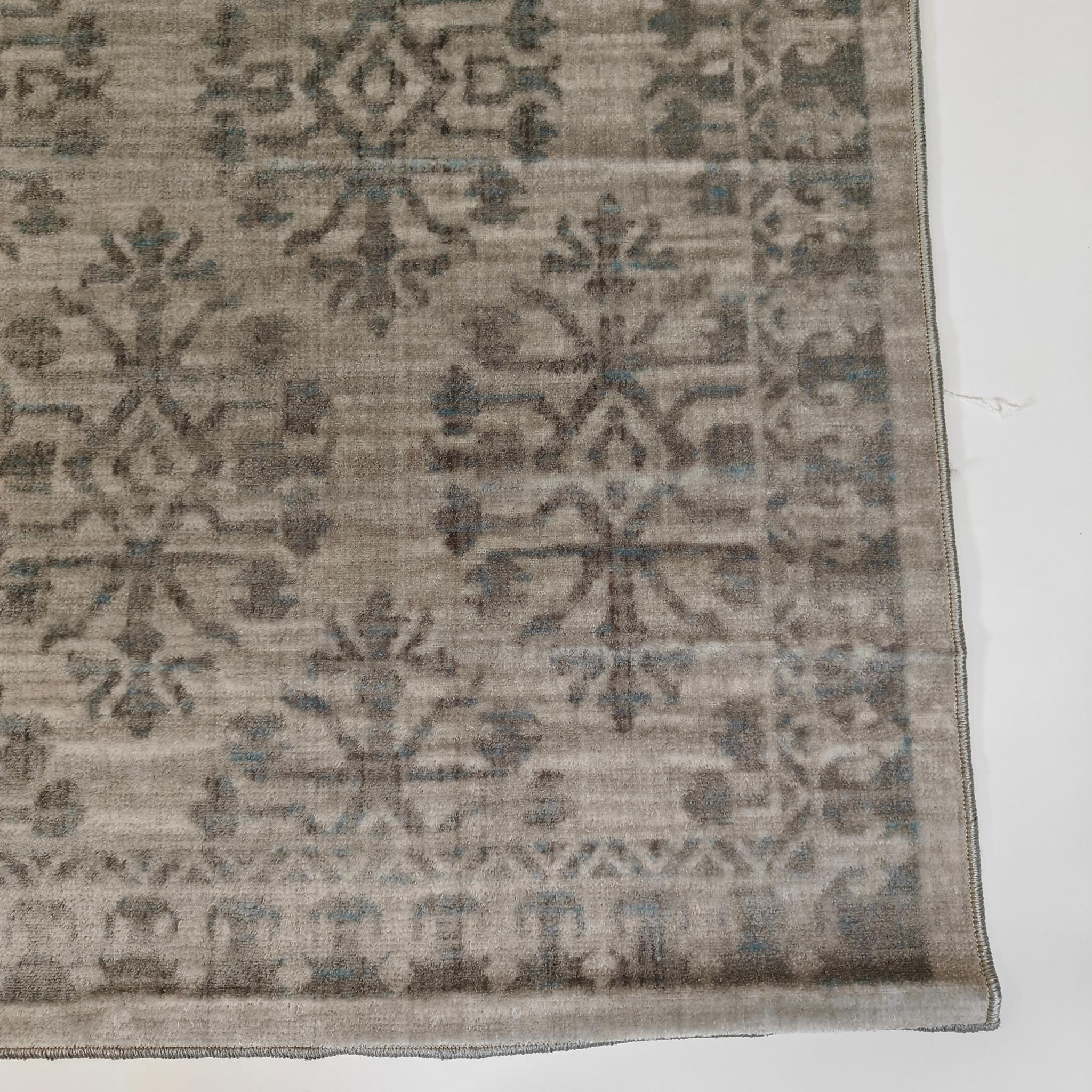 Samira viscose rug - silver