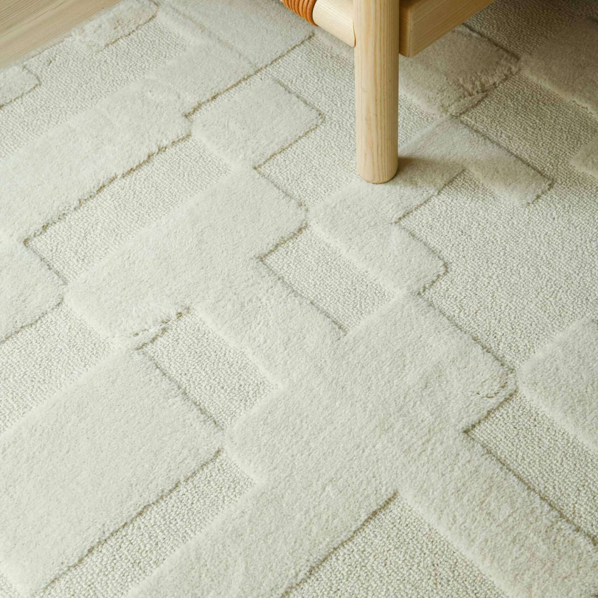 VM Carpet Domino matto, omalla mitalla - 110 valkoinen