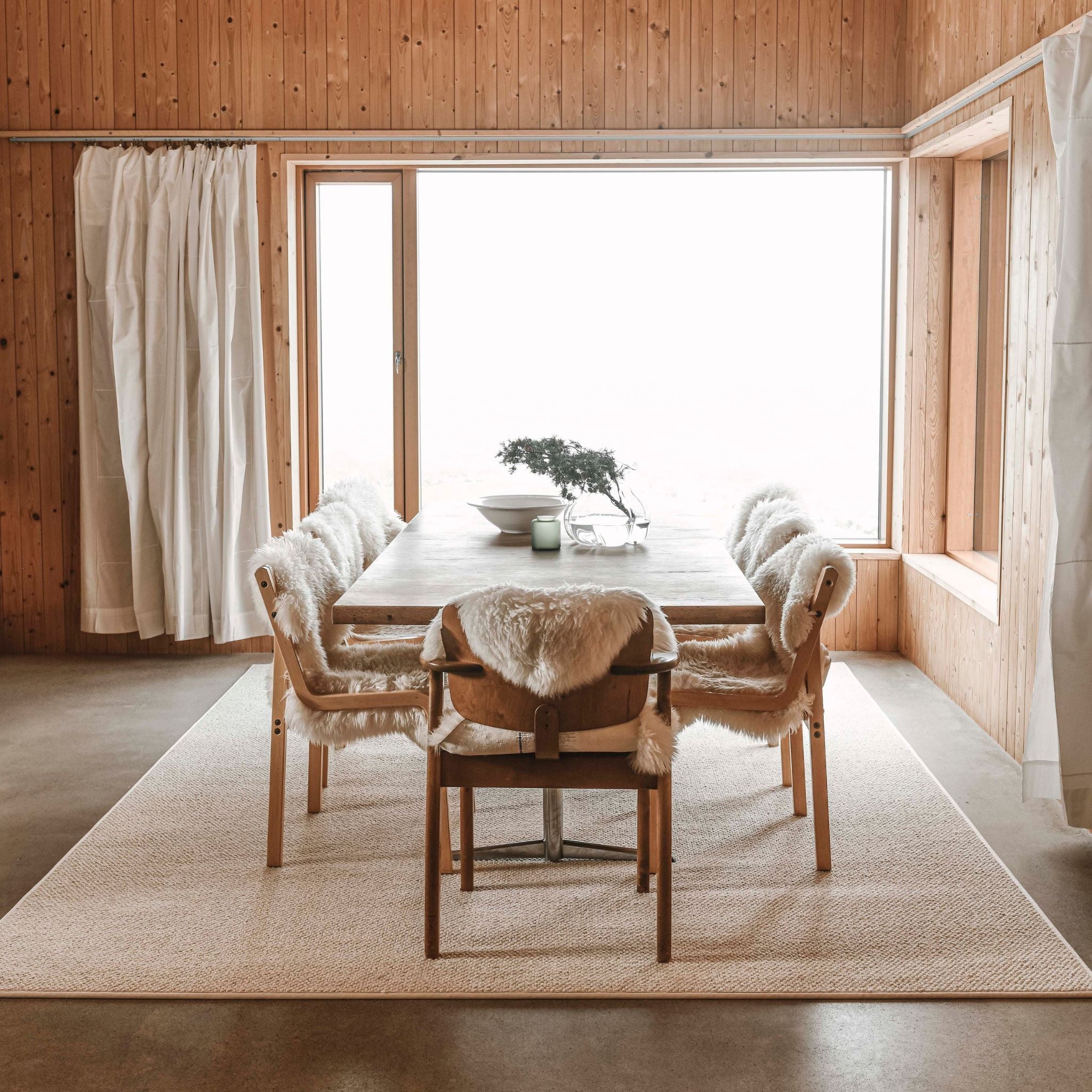 VM Carpet Hehku Rug, Custom Size - 69 white