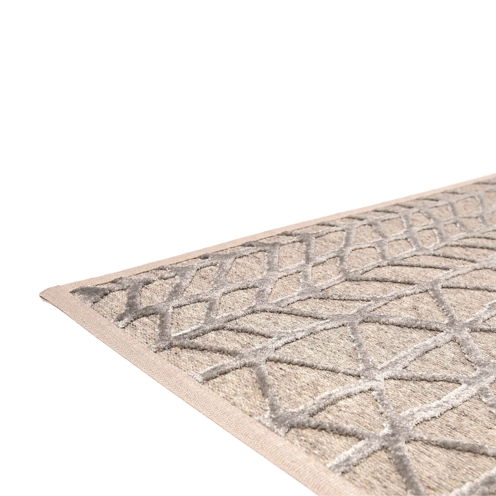 VM Carpet Lastu Rug - 4 silver