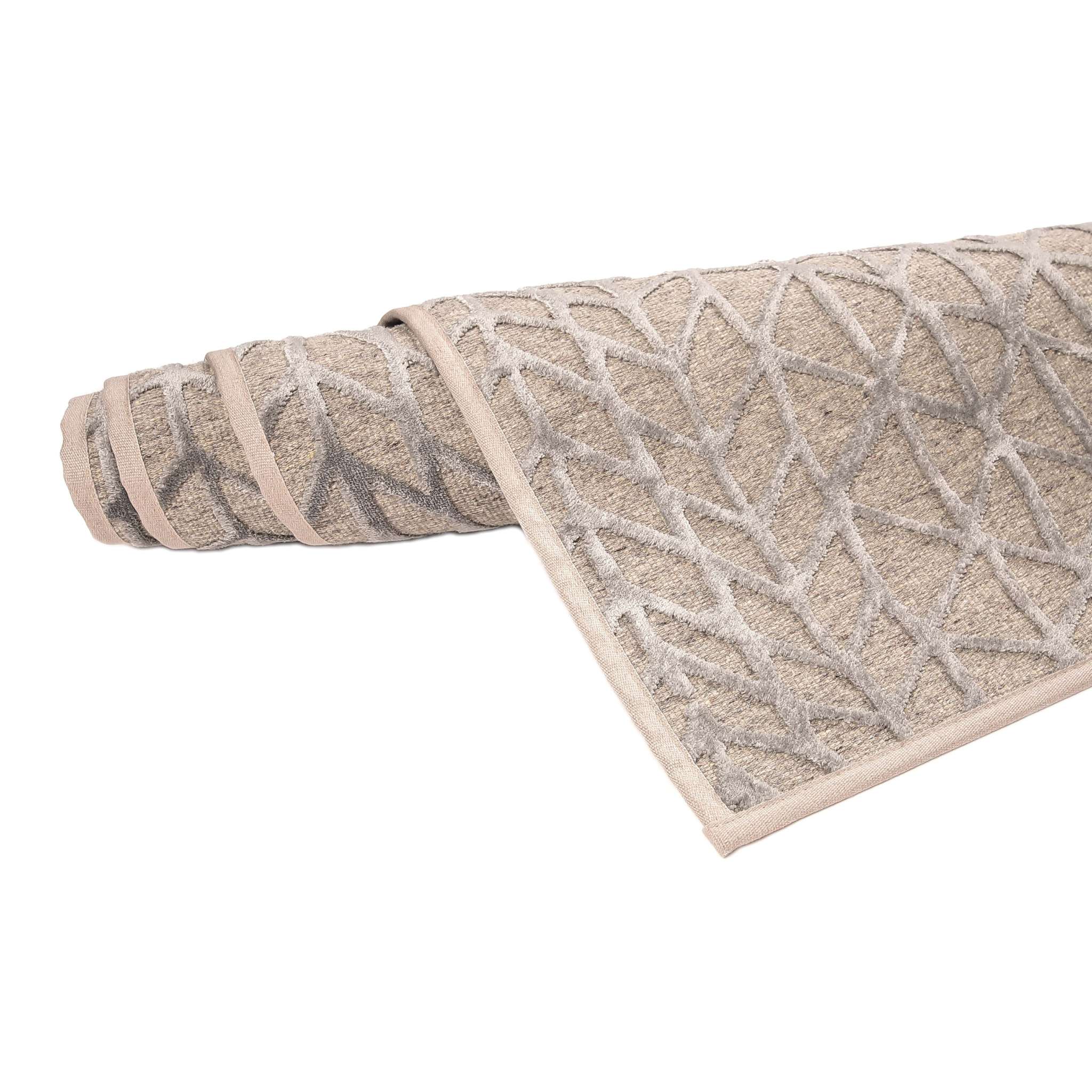 VM Carpet Lastu Rug - 4 silver