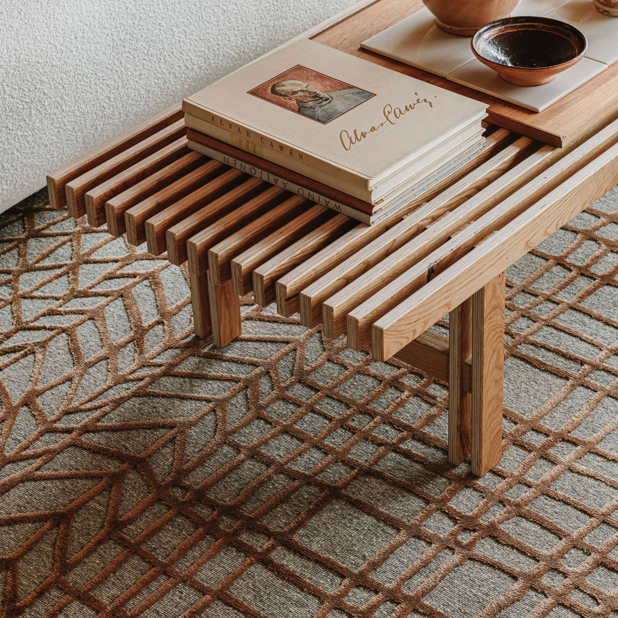 VM Carpet Lastu Rug - 3 copper