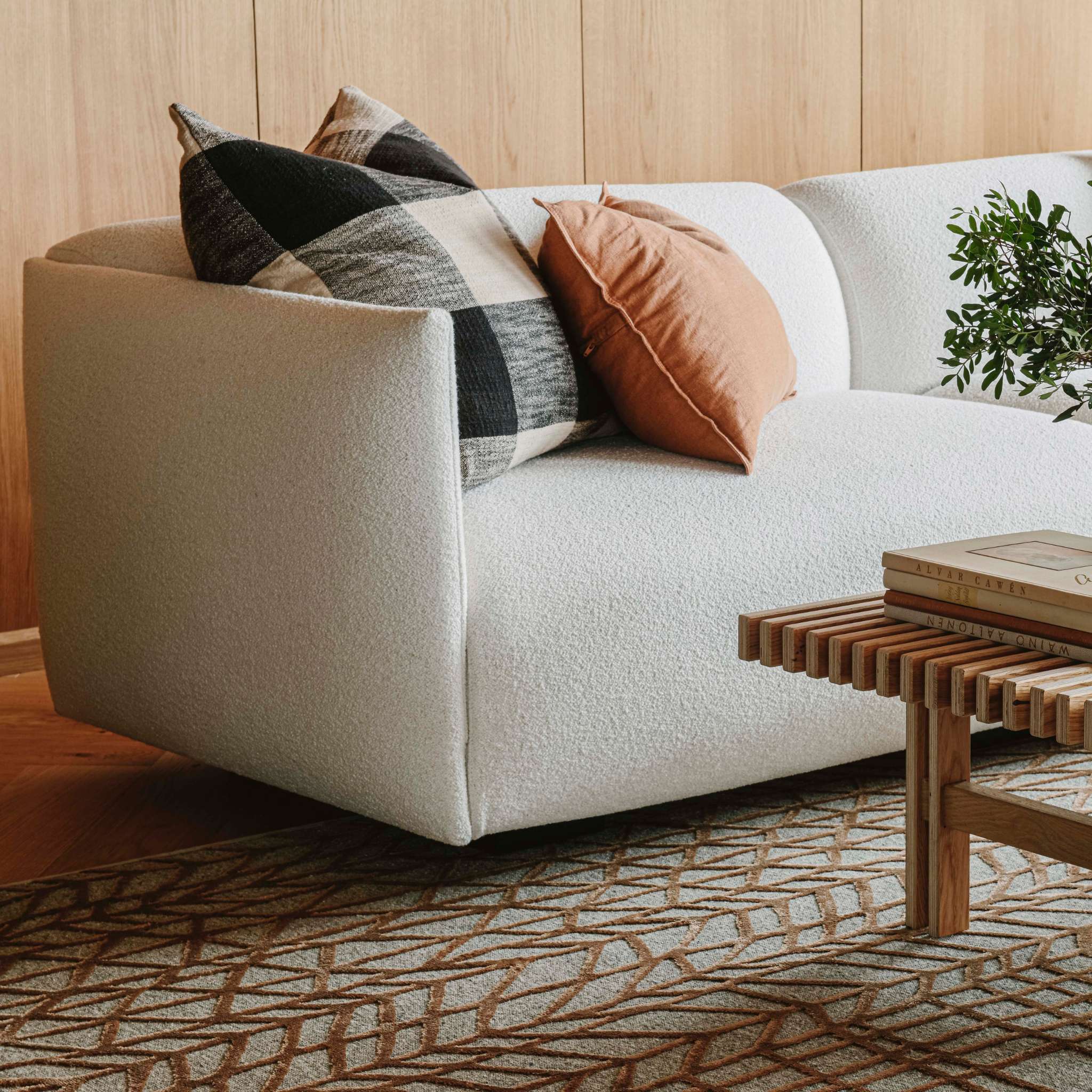 VM Carpet Lastu Rug - 3 copper