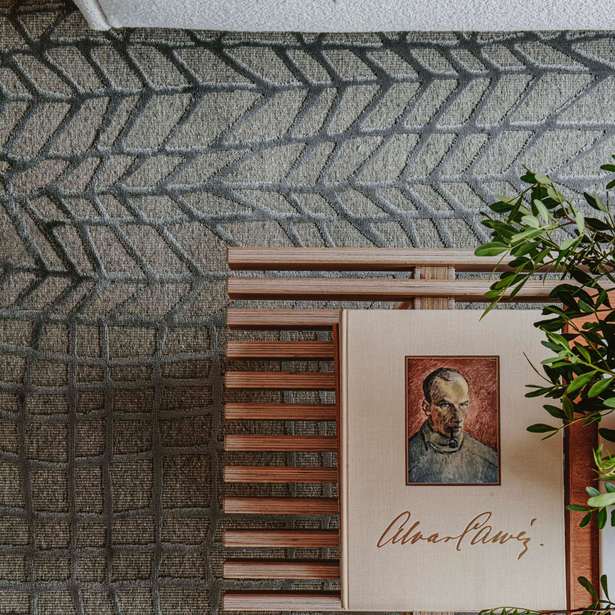 VM Carpet Lastu Rug - 4 silver