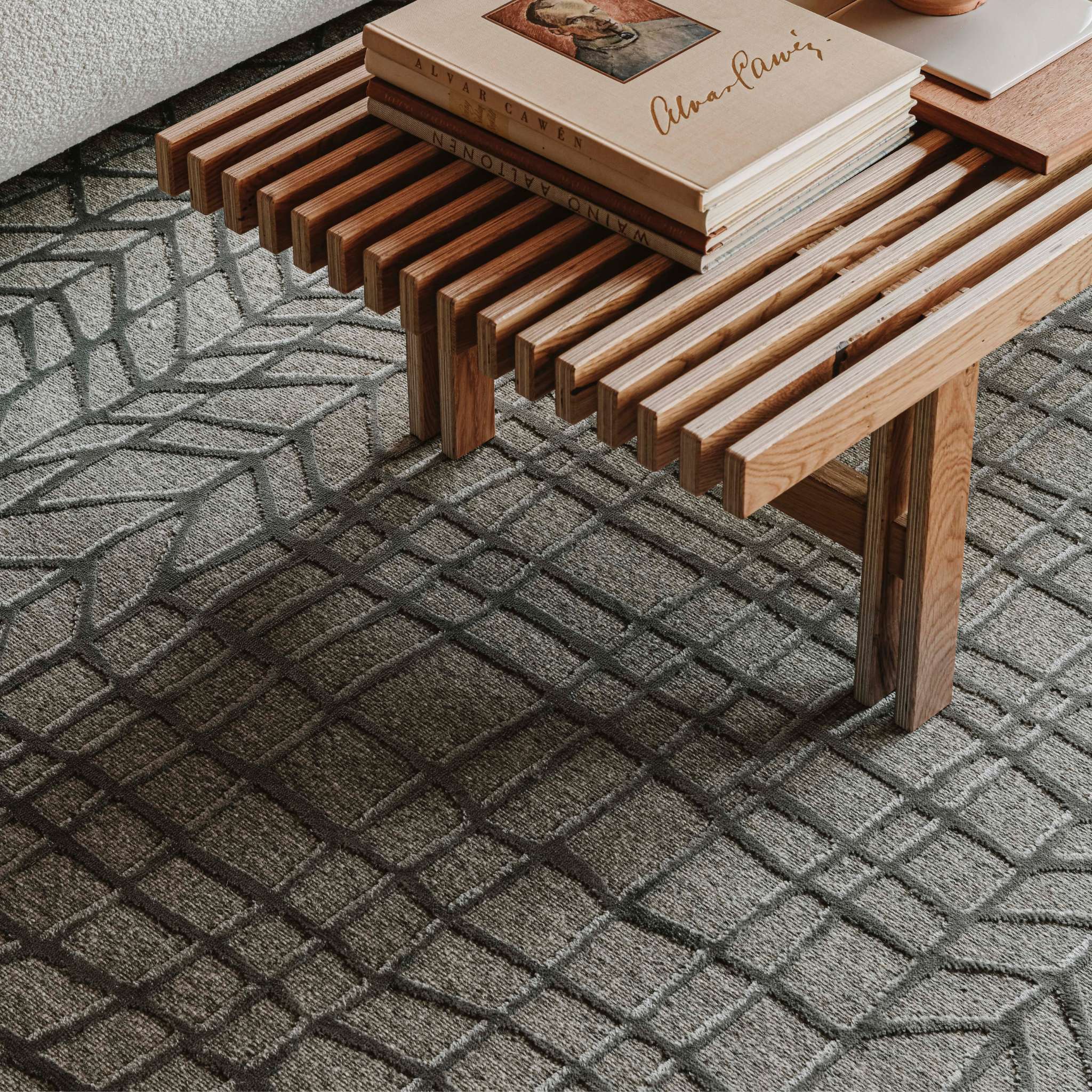 VM Carpet Lastu Rug - 4 silver