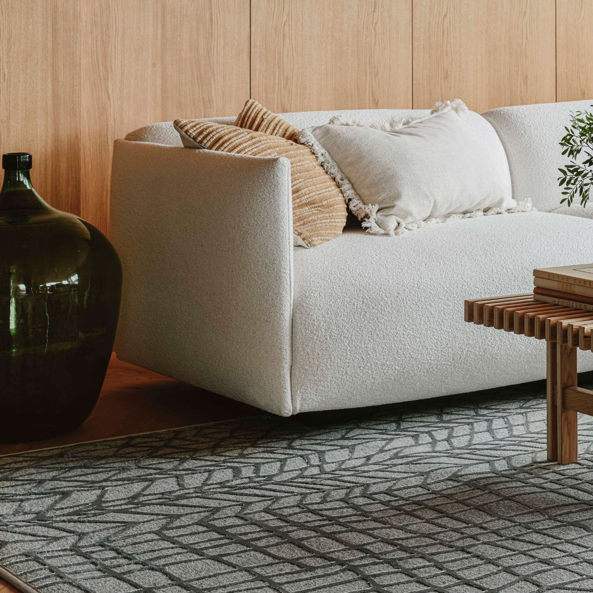 VM Carpet Lastu Rug - 4 silver