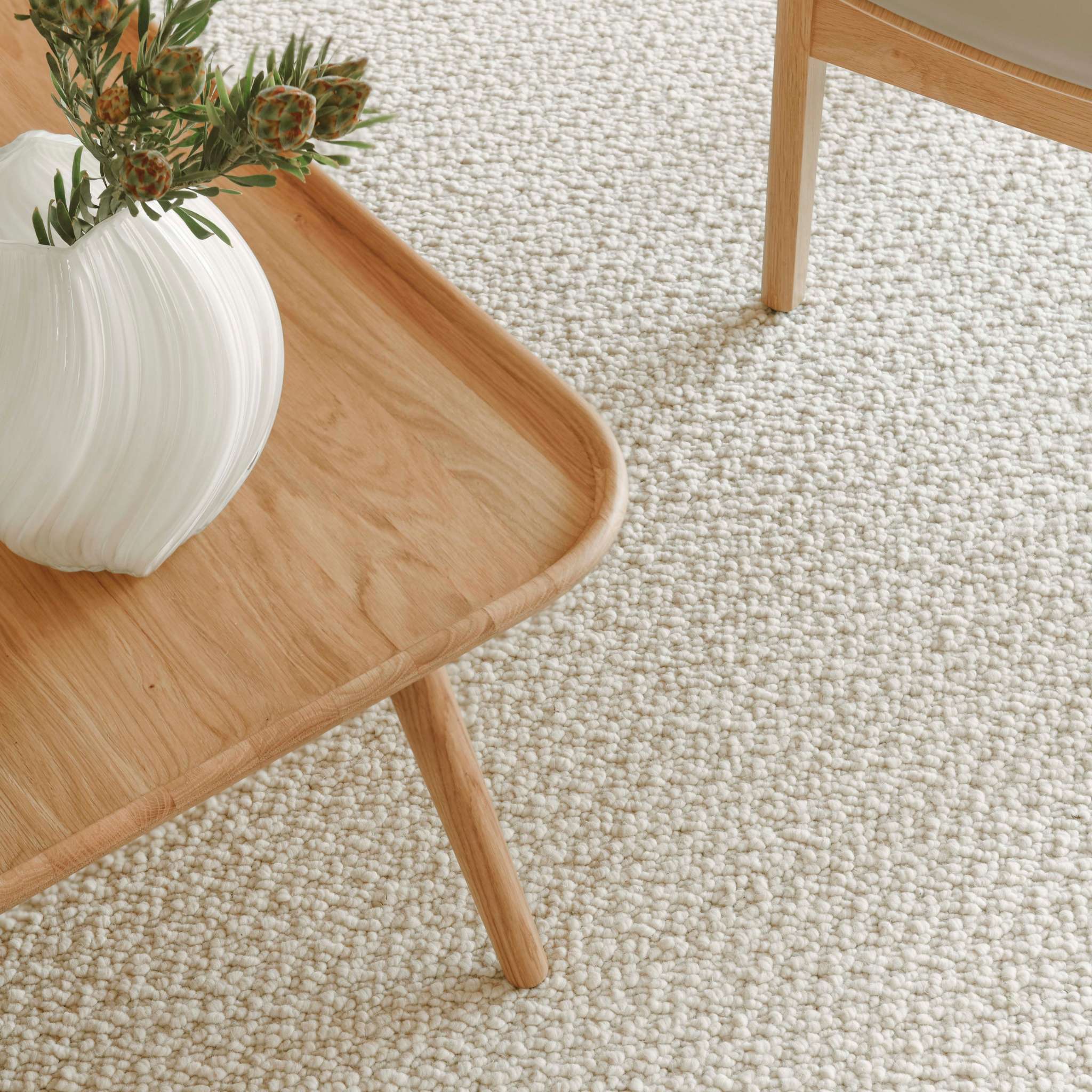 VM Carpet Loimu matto, omalla mitalla - 569 valkoinen