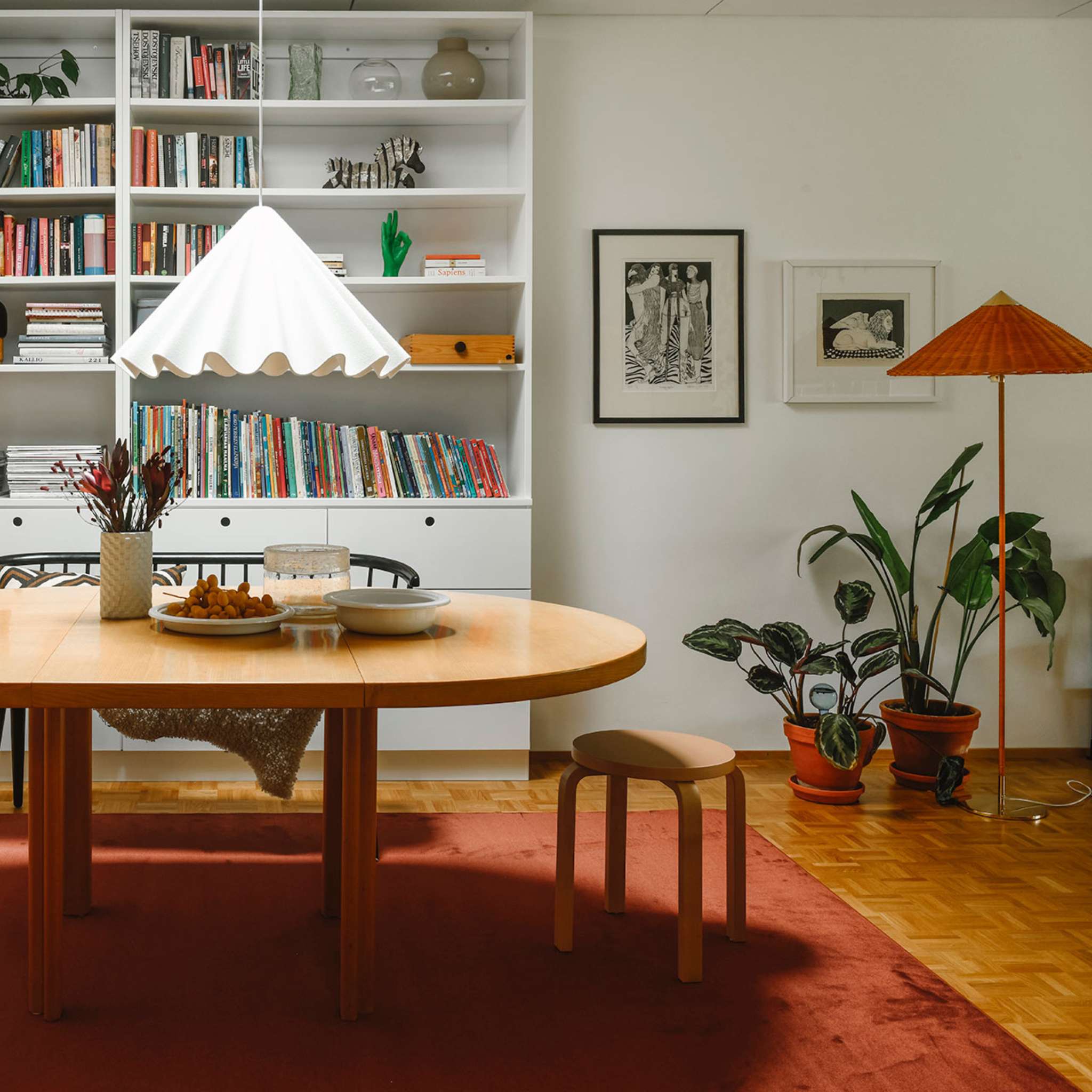 VM Carpet Usva Rug, Custom Size - 175 burnt orange