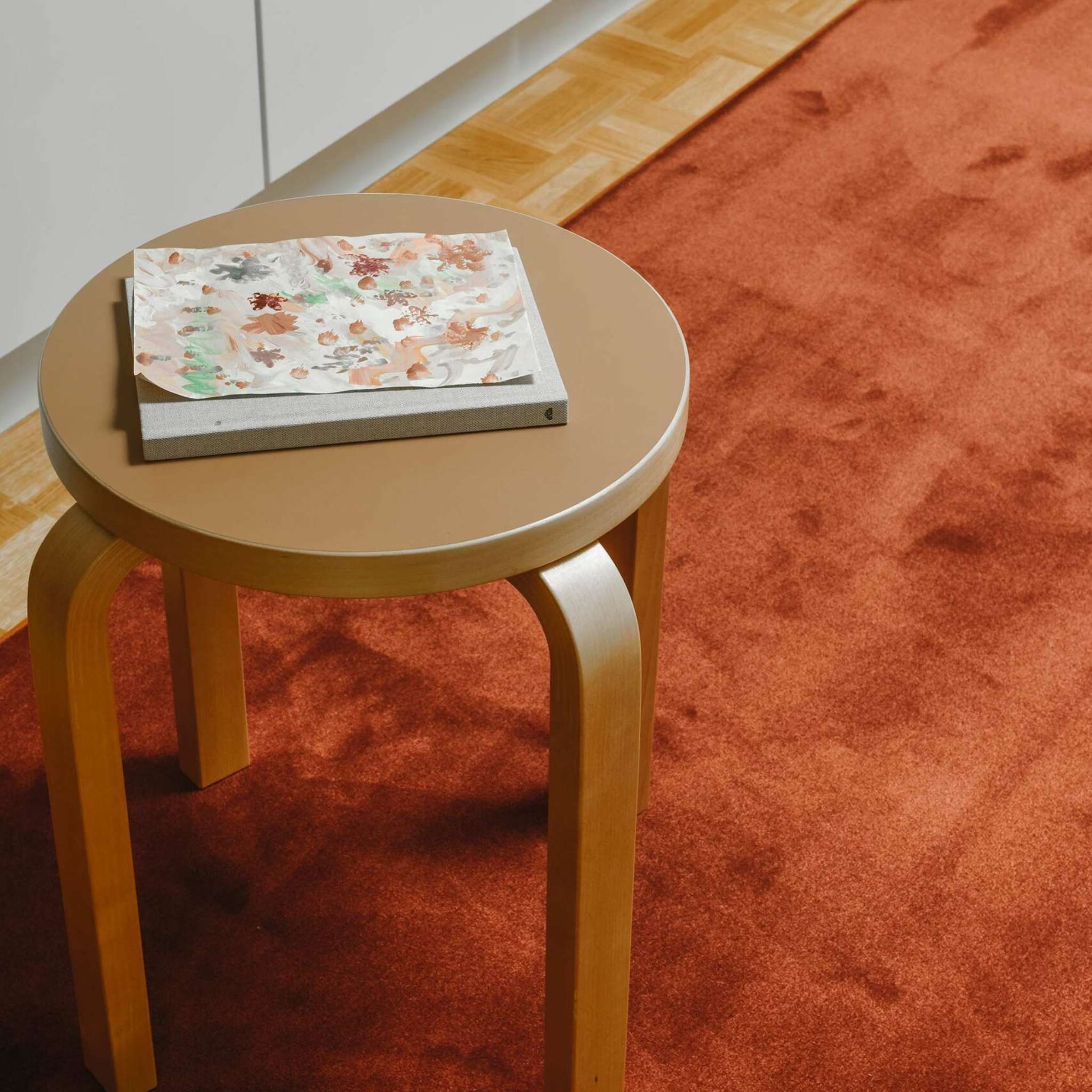 VM Carpet Usva Rug, Custom Size - 175 burnt orange