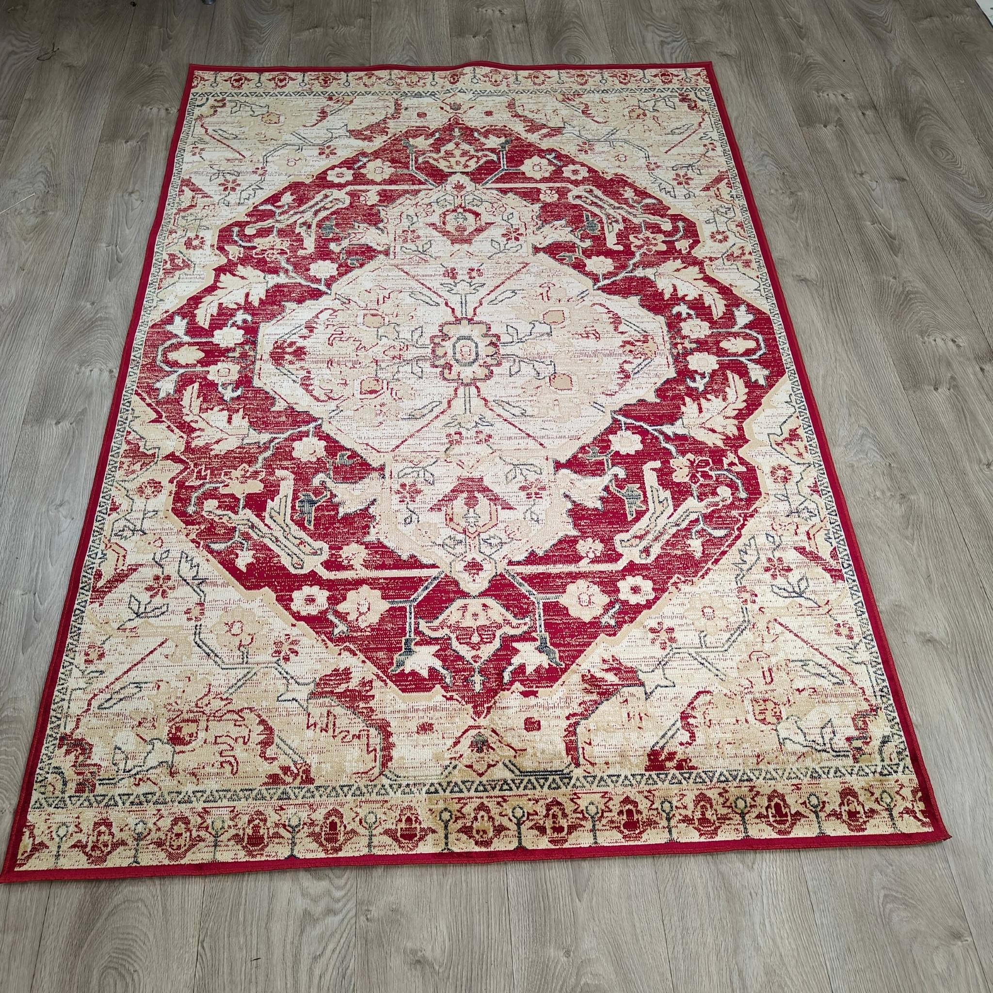 Valencia Viscose rug - red