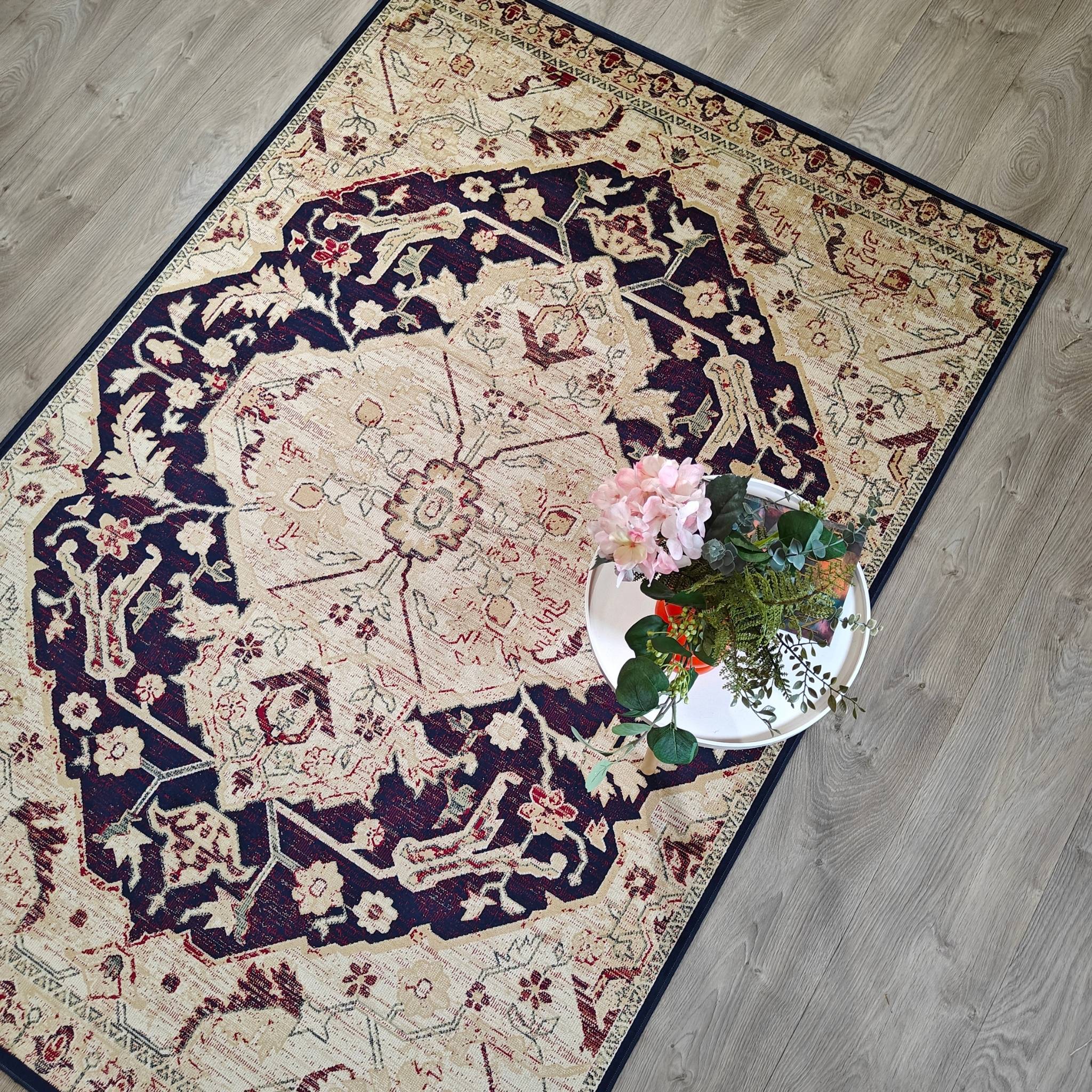 Valencia Viscose rug - blue