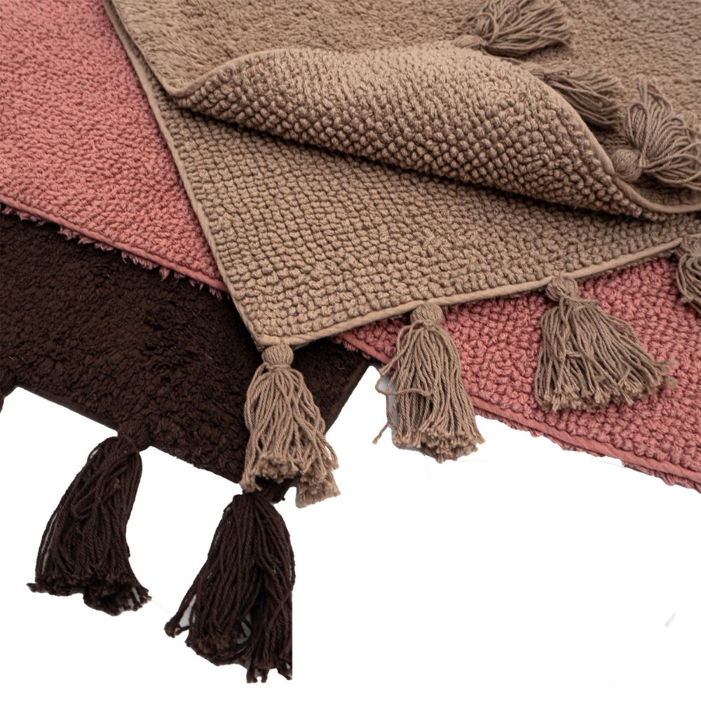 Vilma kylpyhuonematto - tummanruskea