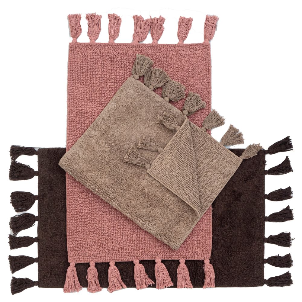 Vilma kylpyhuonematto - tummanruskea