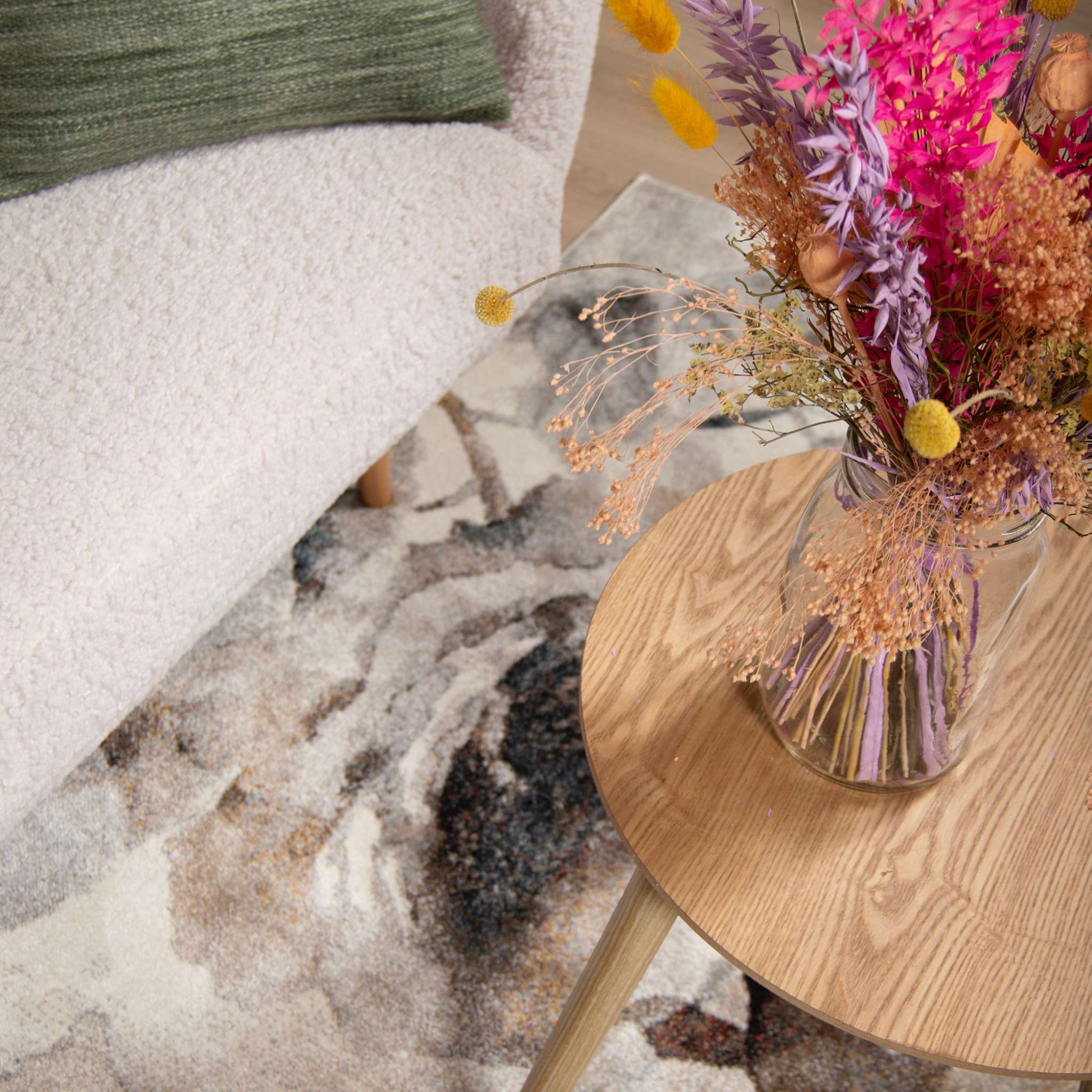 Vivian Pile rug - gray beige