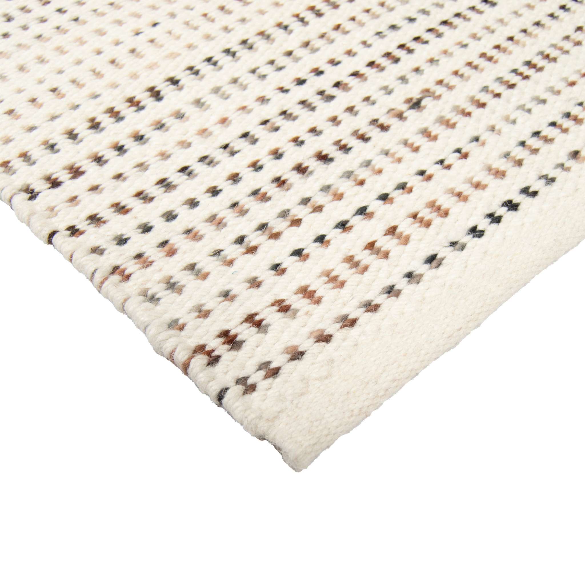 Yoko Wool rug - white brown